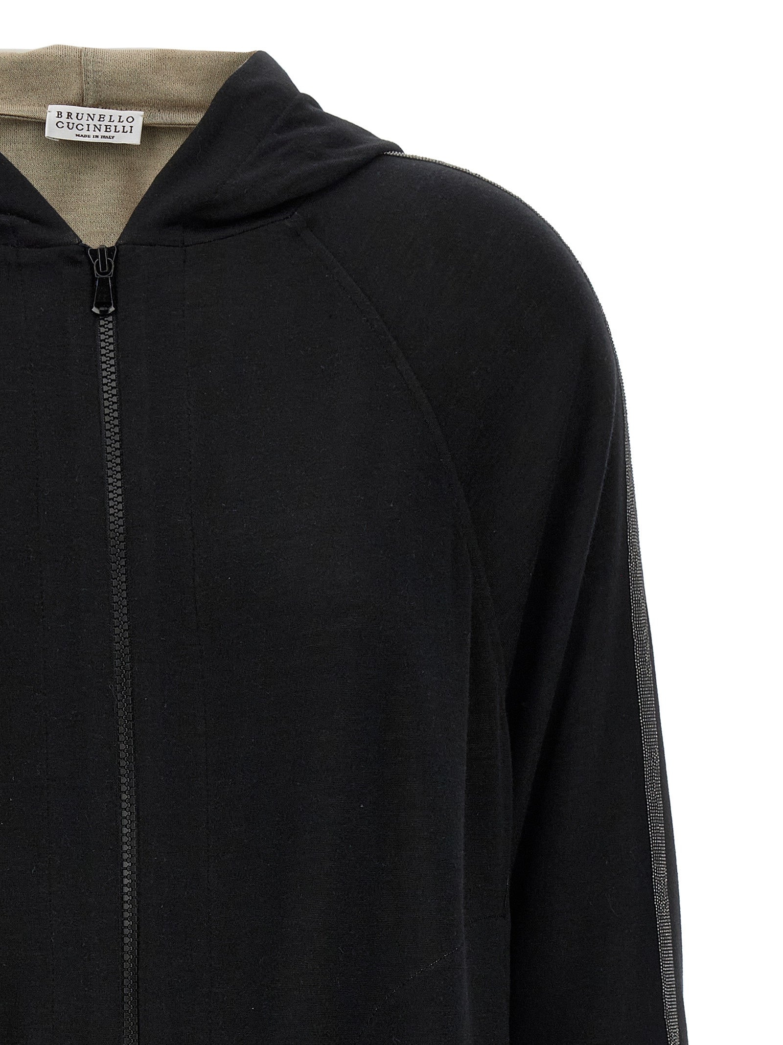 Brunello Cucinelli 'Shiny Trims' Hoodie