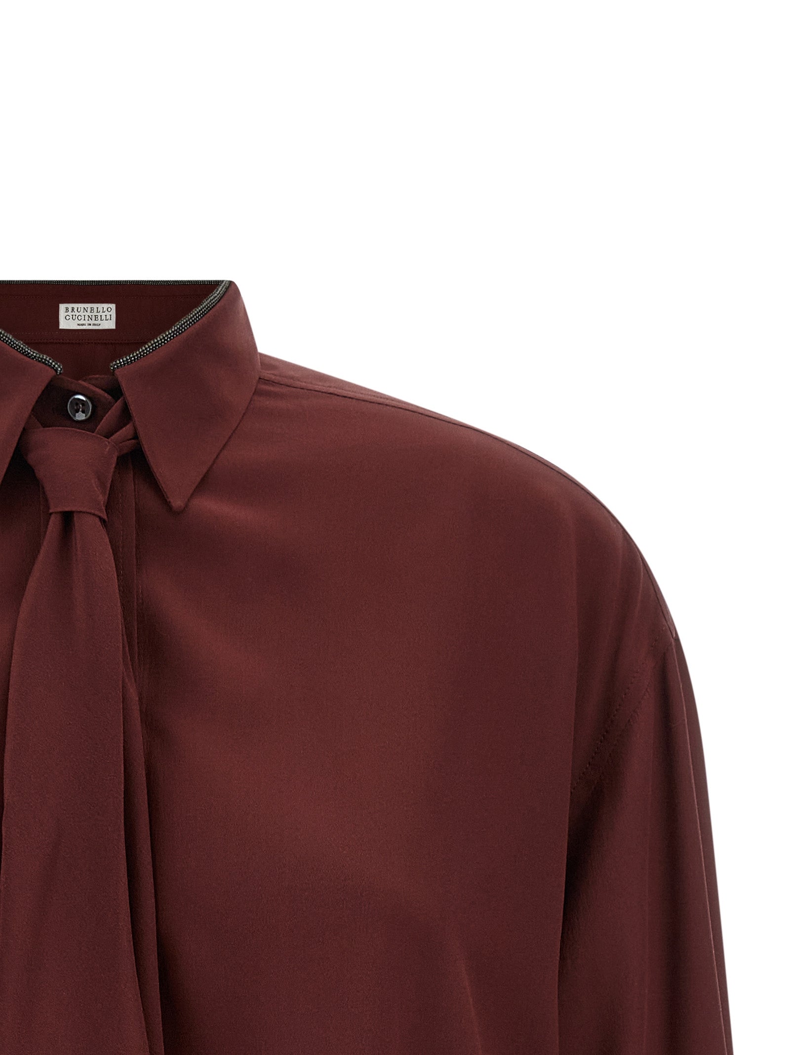 Brunello Cucinelli 'Shiny Collar' Shirt