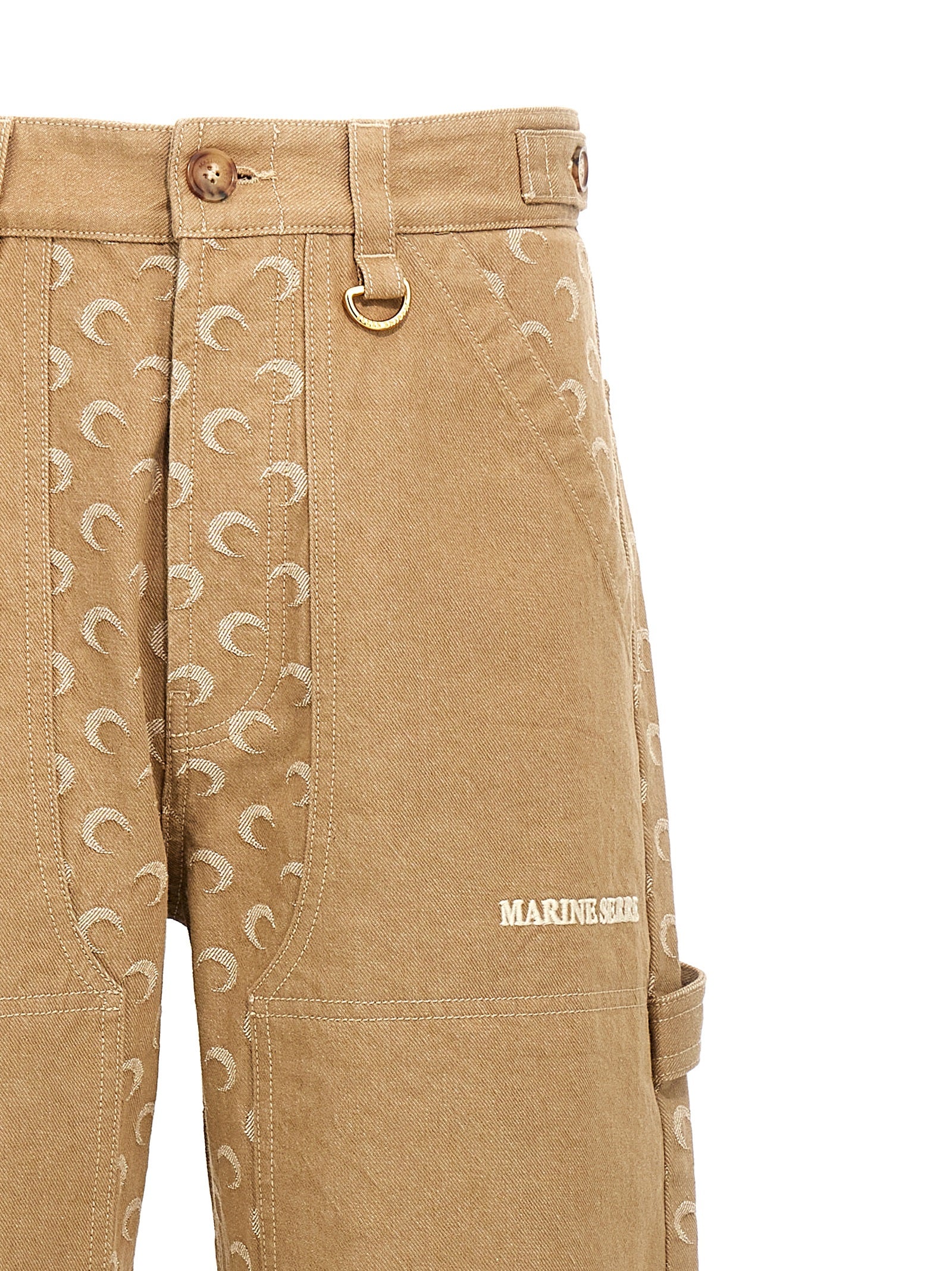 Marine Serre 'Moon Jacquard' Jeans