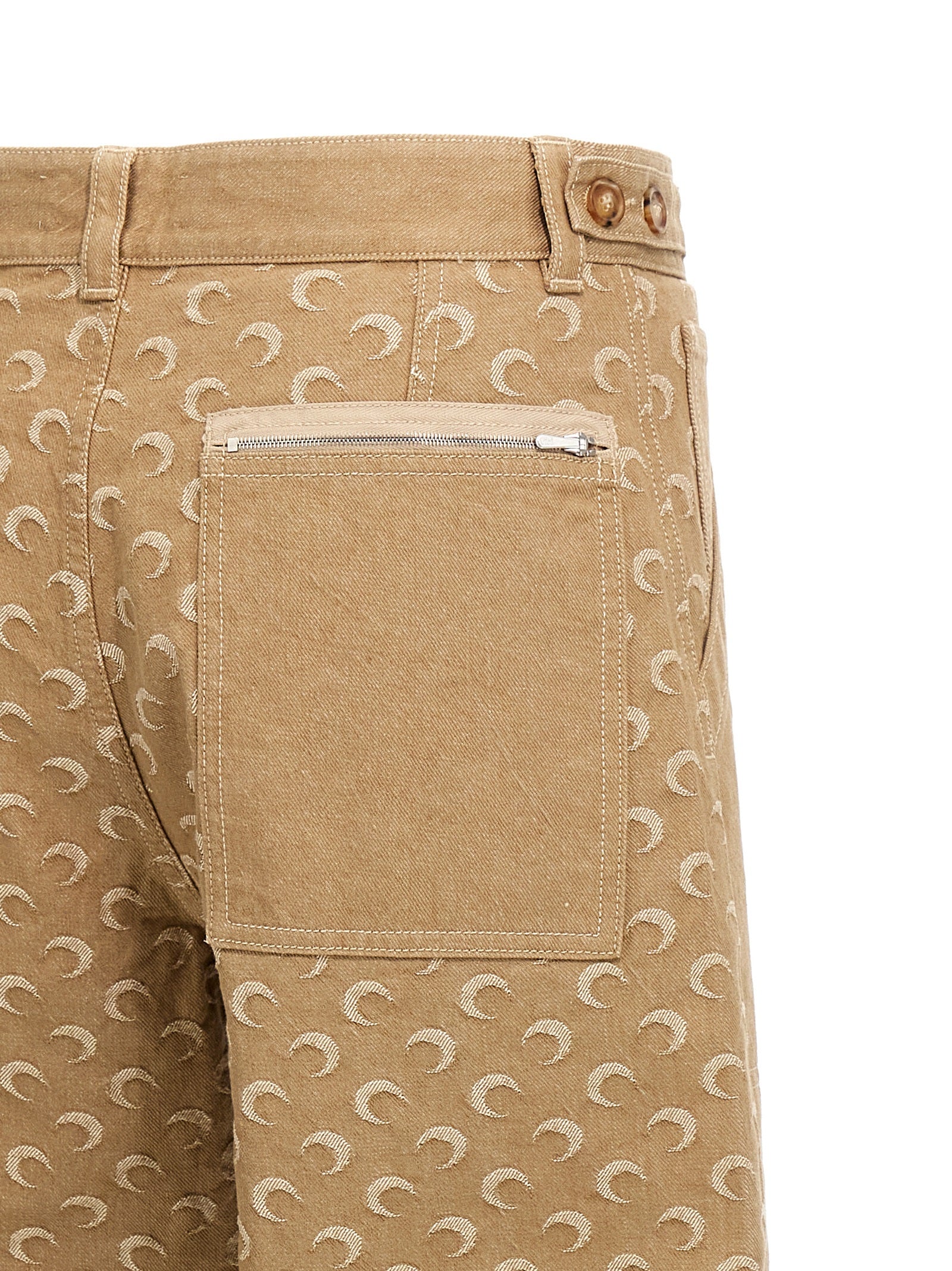 Marine Serre 'Moon Jacquard' Jeans