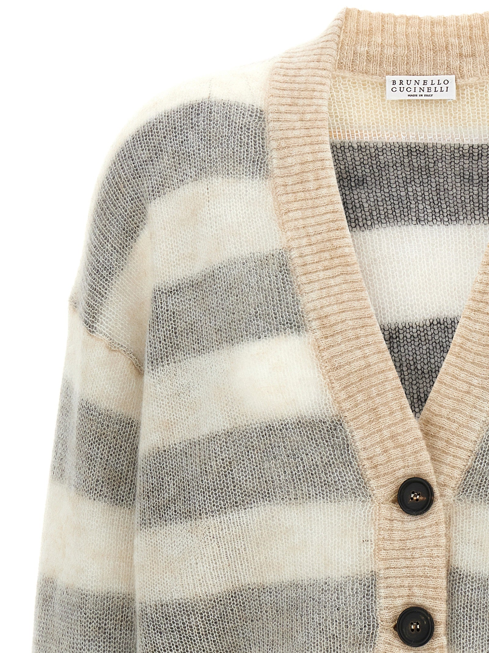 Brunello Cucinelli Striped Cardigan