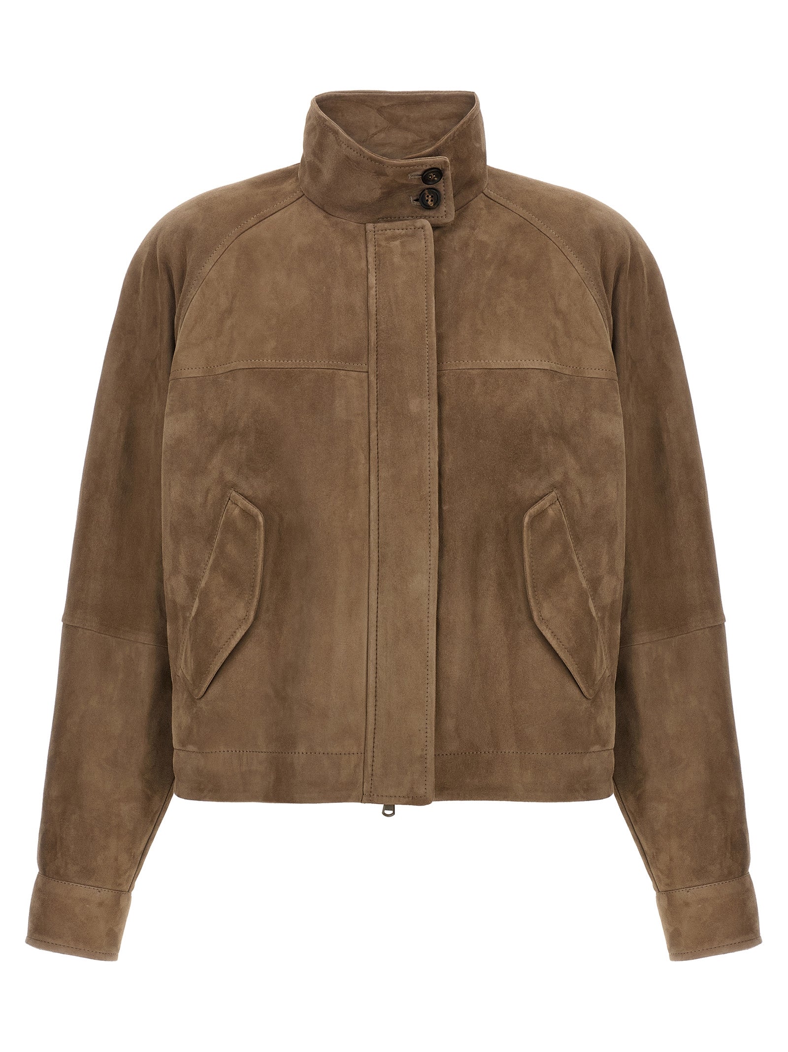 Brunello Cucinelli Monile Suede Jacket