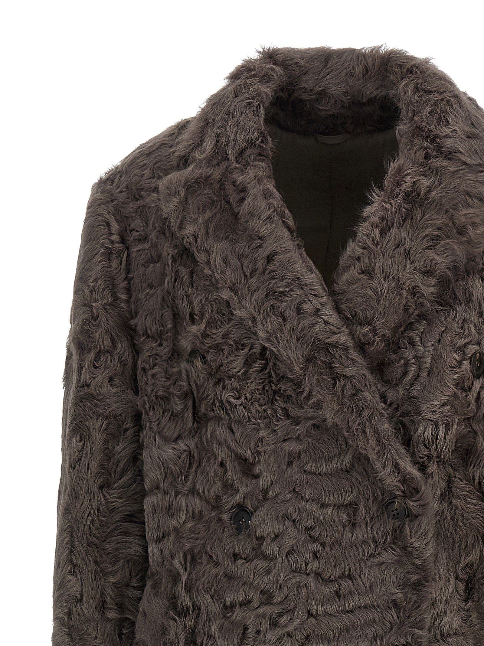 Brunello Cucinelli Wavy Shearling Coat