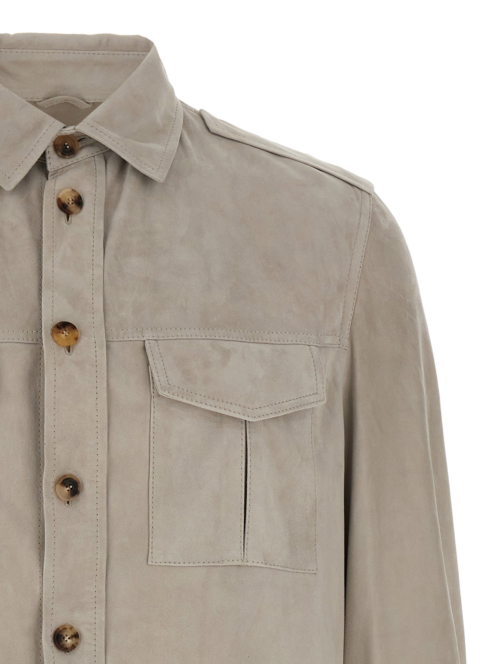Brunello Cucinelli Suede Saharan Jacket