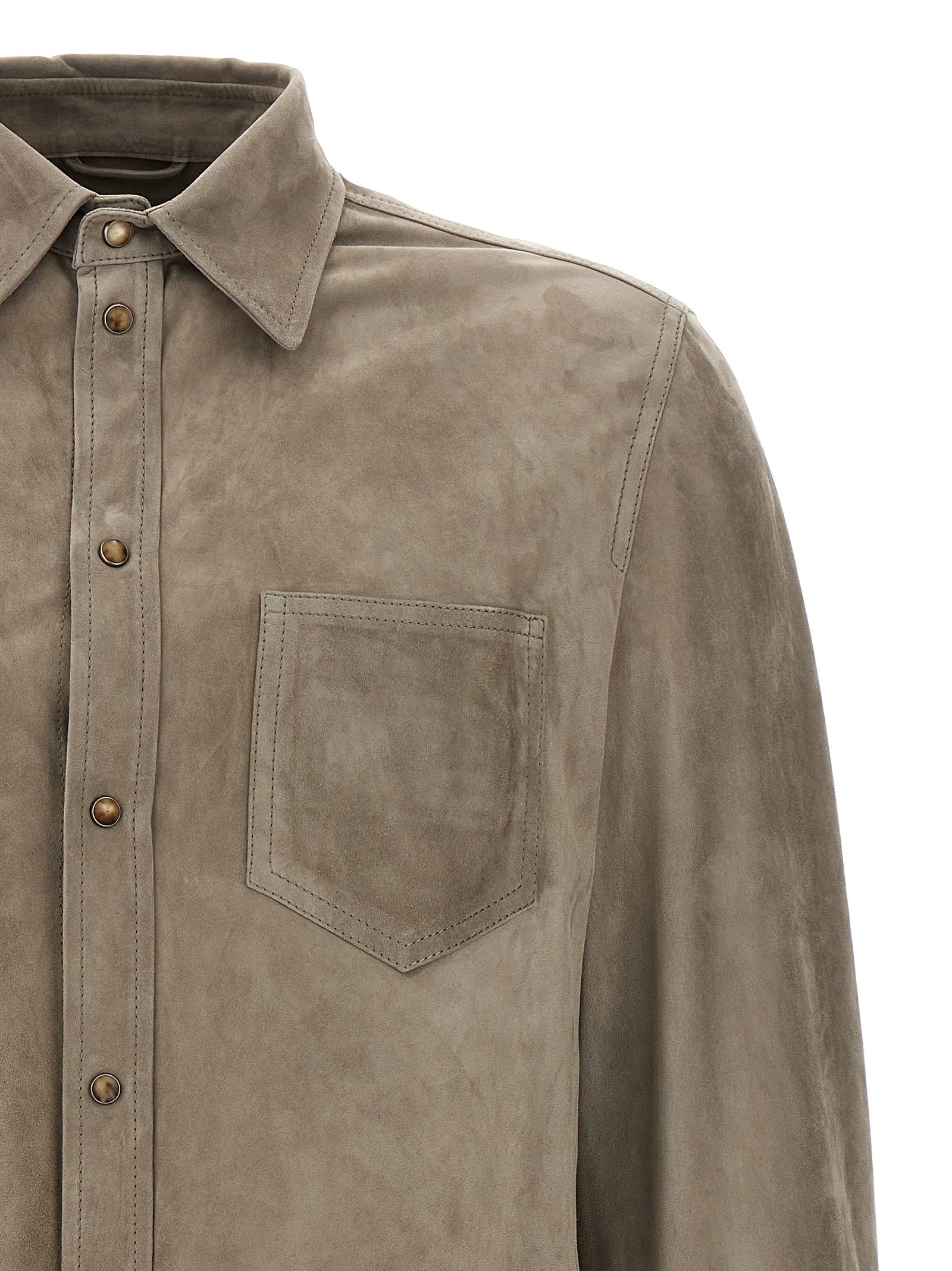 Brunello Cucinelli Suede Shirt