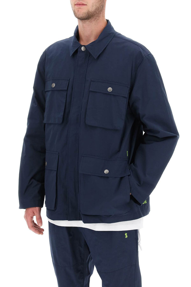 Ksubi 'Detonate' Technical Cotton Jacket Blue