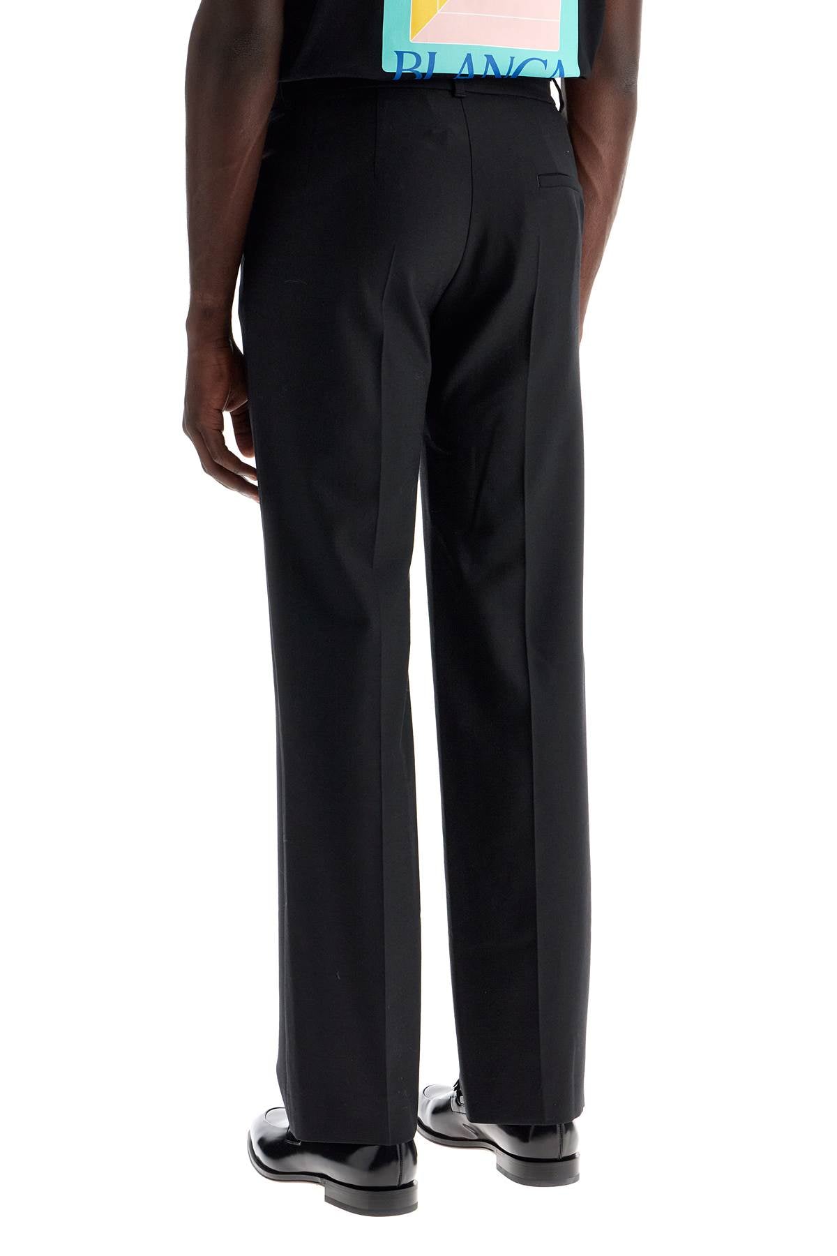 Casablanca Tailored Slim Fit Trousers Black