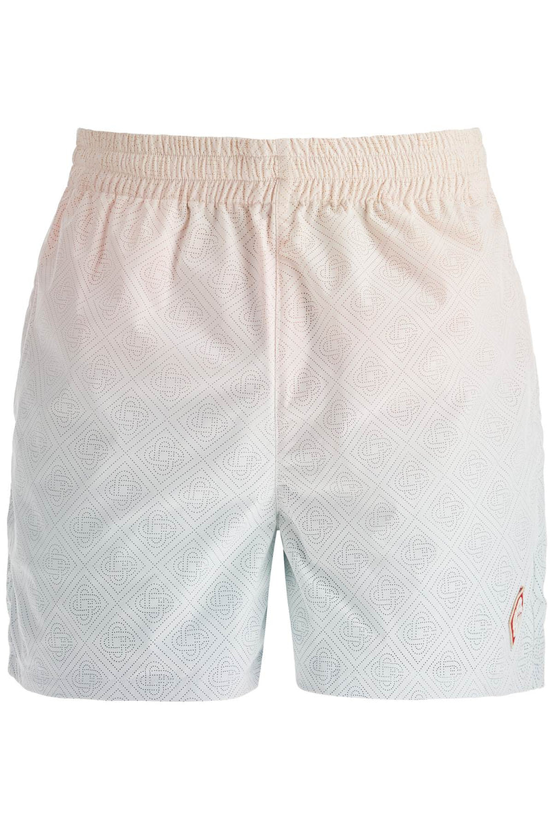 Casablanca Bermuda Shorts With Laser Details In Pink