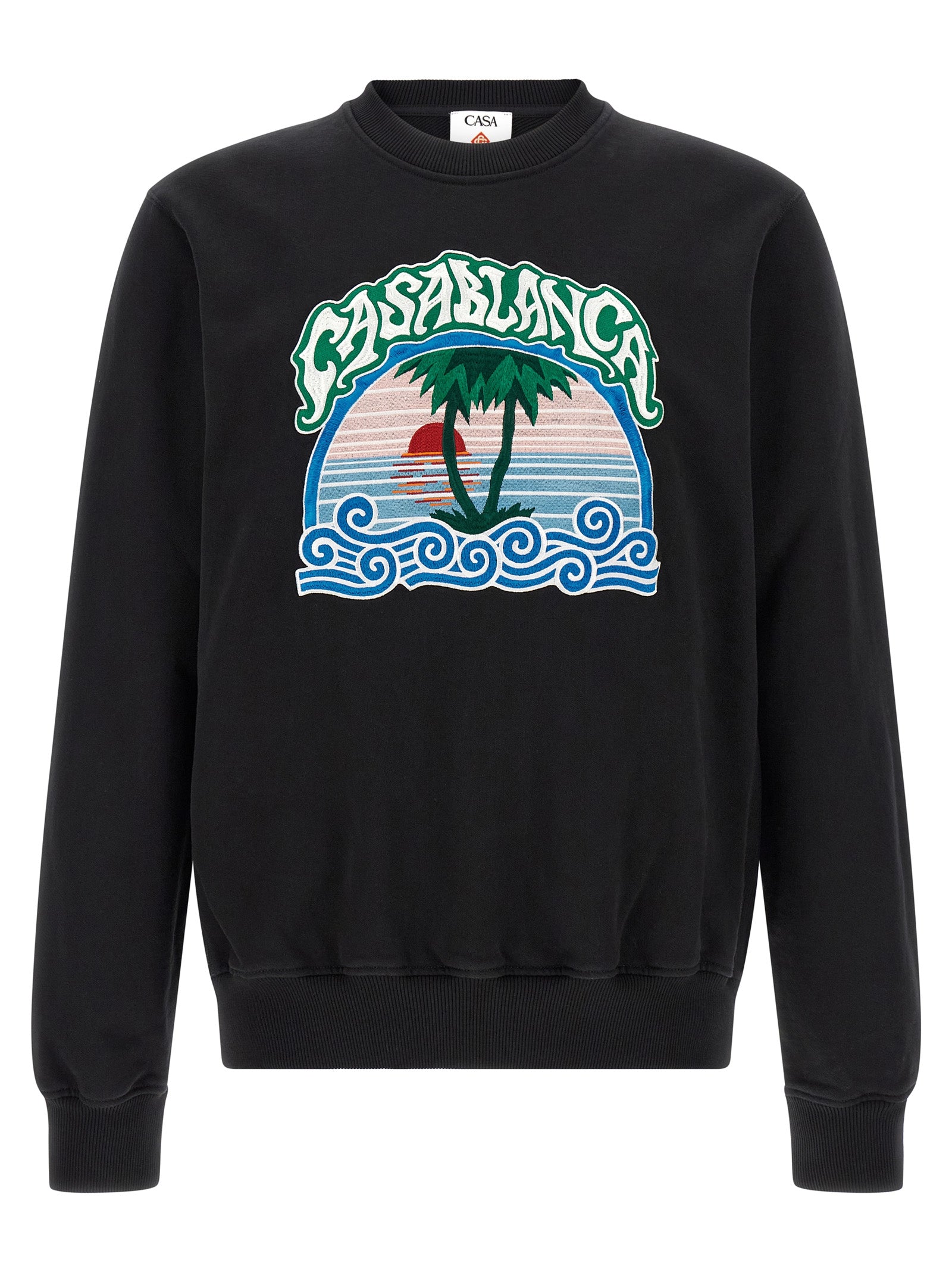 Casablanca 'Palm Tree Emblem' Embroidered Sweatshirt