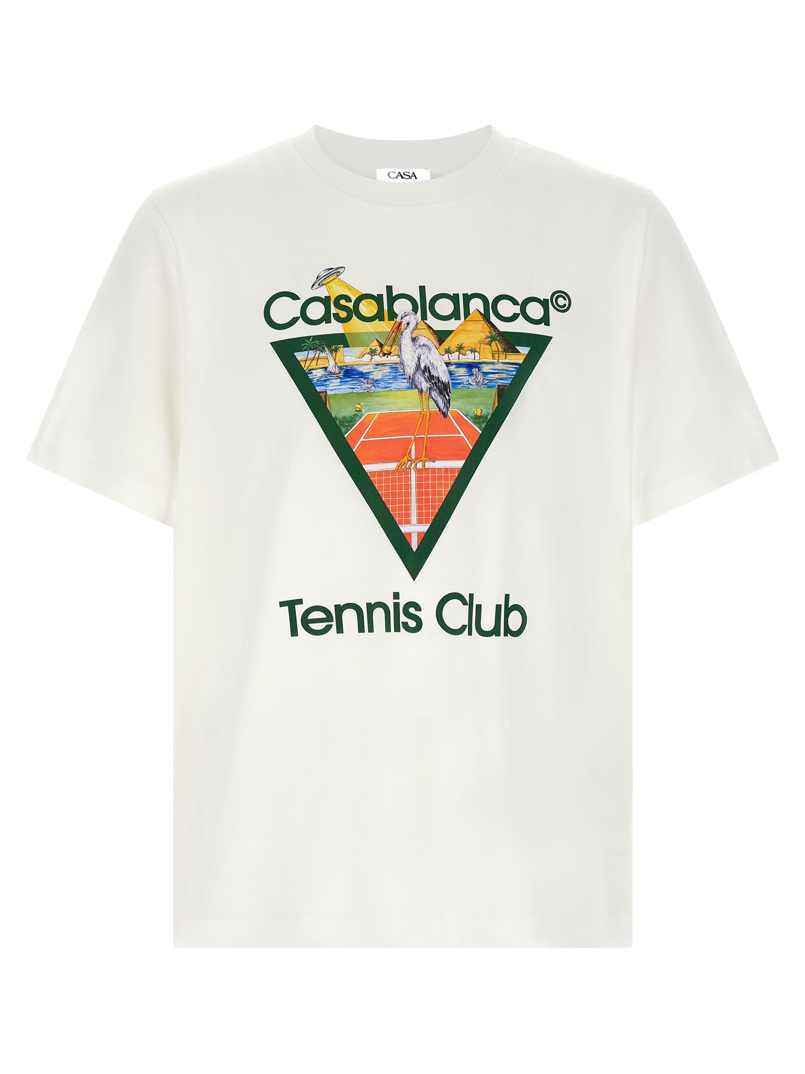 Casablanca 'Tennis Club' Front Print T-Shirt