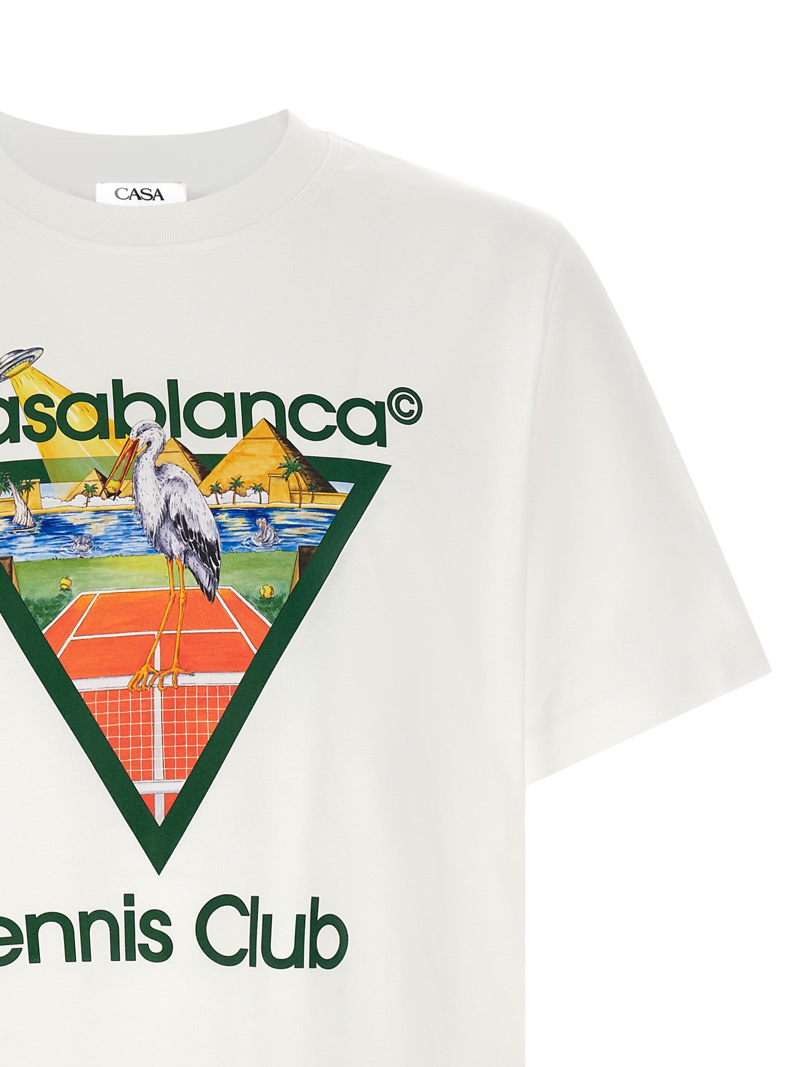 Casablanca 'Tennis Club' Front Print T-Shirt