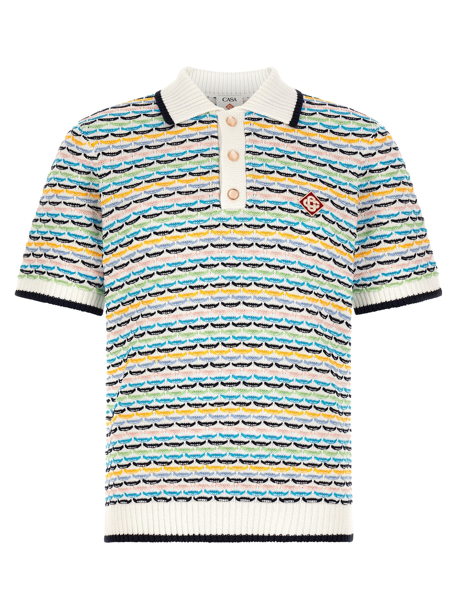 Casablanca 'Tuck Stitch' Polo Shirt