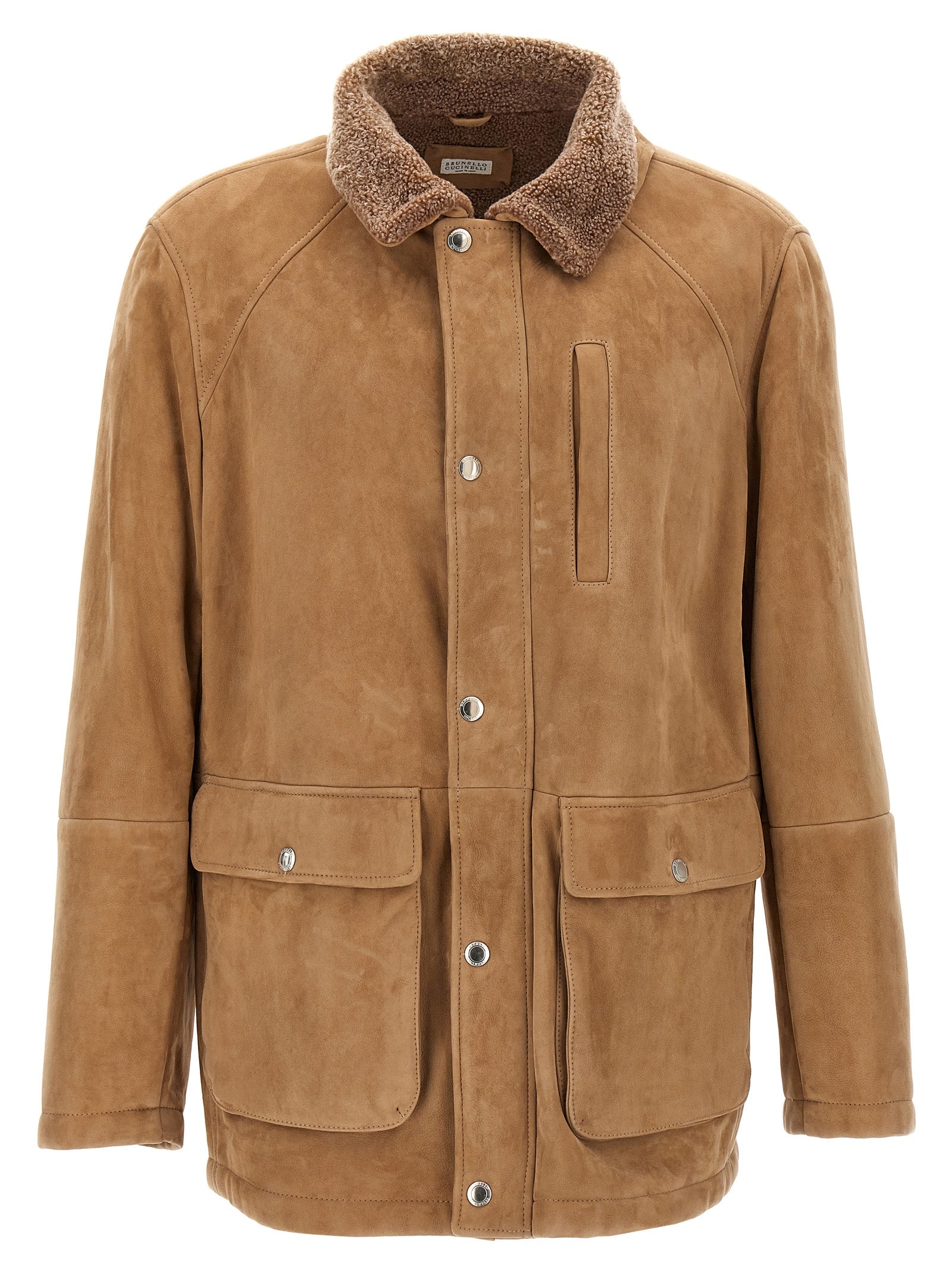 Brunello Cucinelli Single-Breasted Sheepskin Jacket