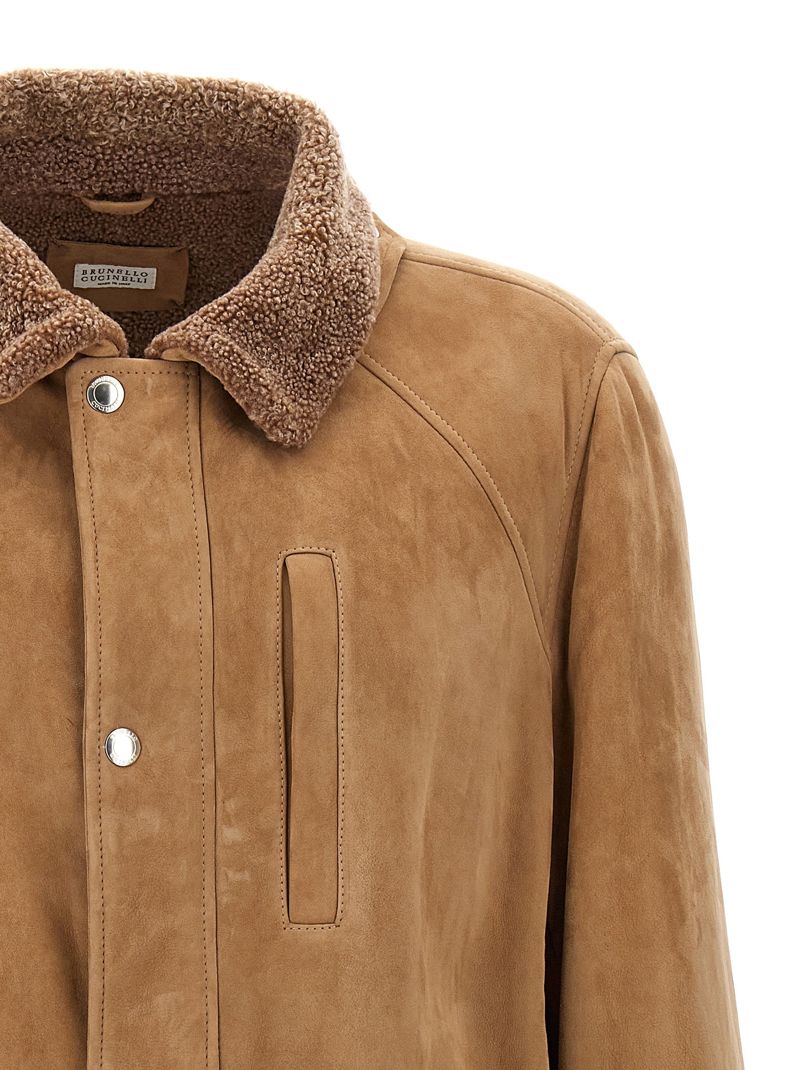 Brunello Cucinelli Single-Breasted Sheepskin Jacket