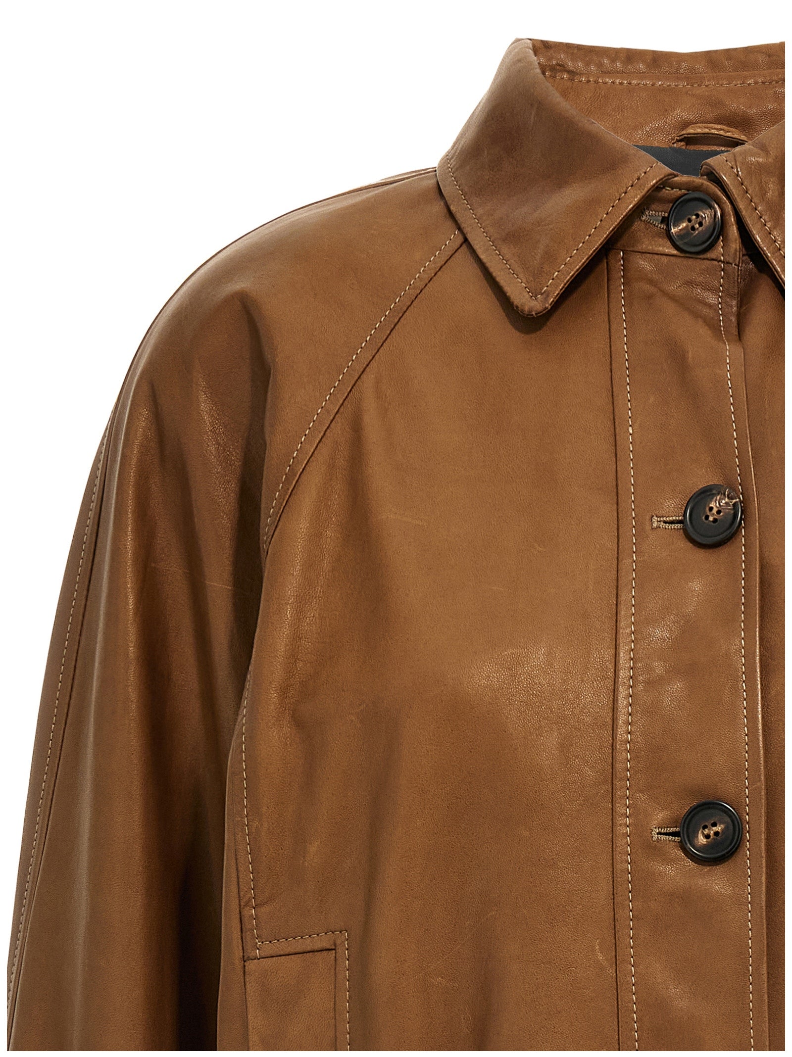 Brunello Cucinelli 'Monile' Leather Jacket