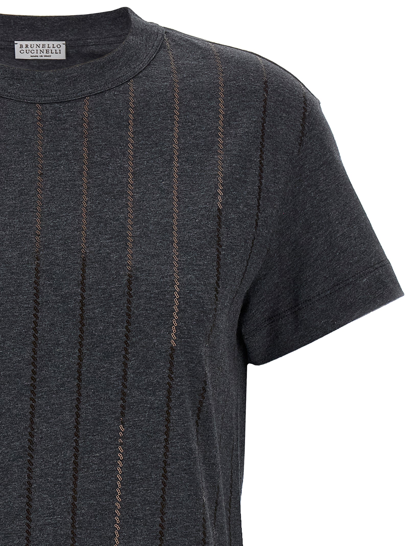 Brunello Cucinelli Micro Sequin T-Shirt