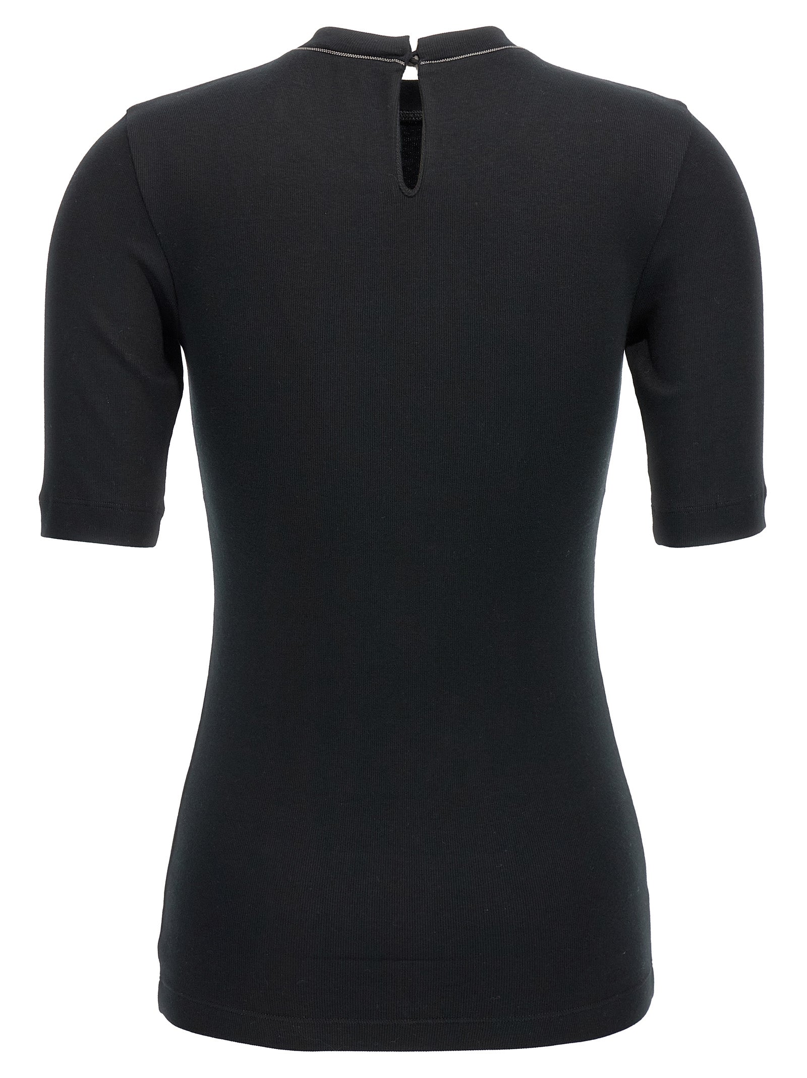 Brunello Cucinelli Monile Ribbed T-Shirt