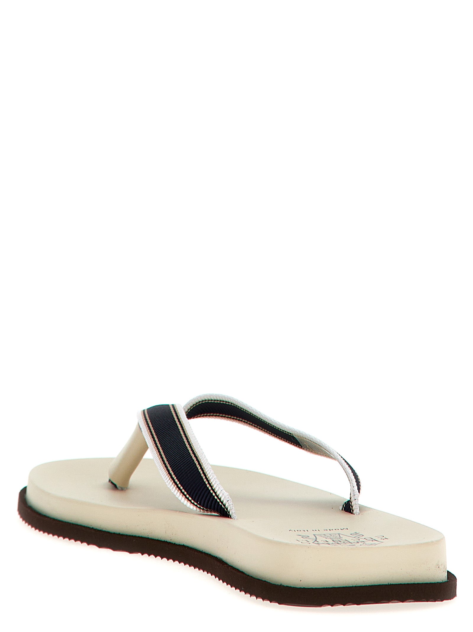 Brunello Cucinelli Gros Grain Thong Sandals