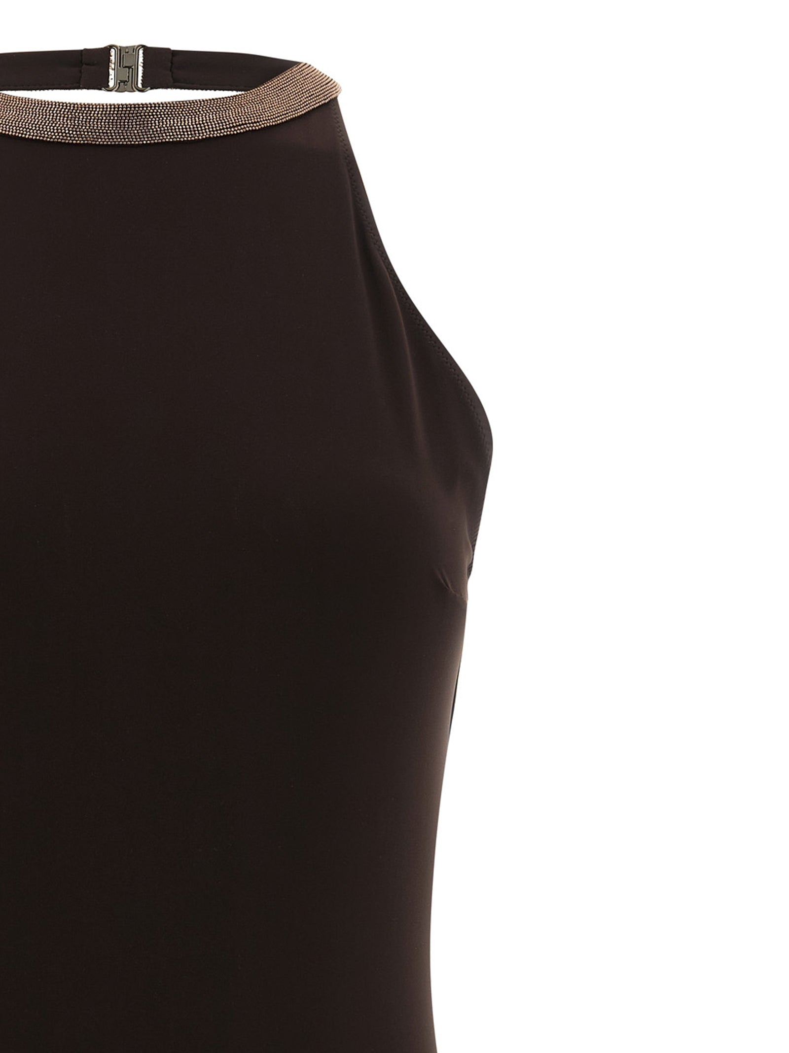 Brunello Cucinelli 'Precious Collar' One-Piece Swimsuit