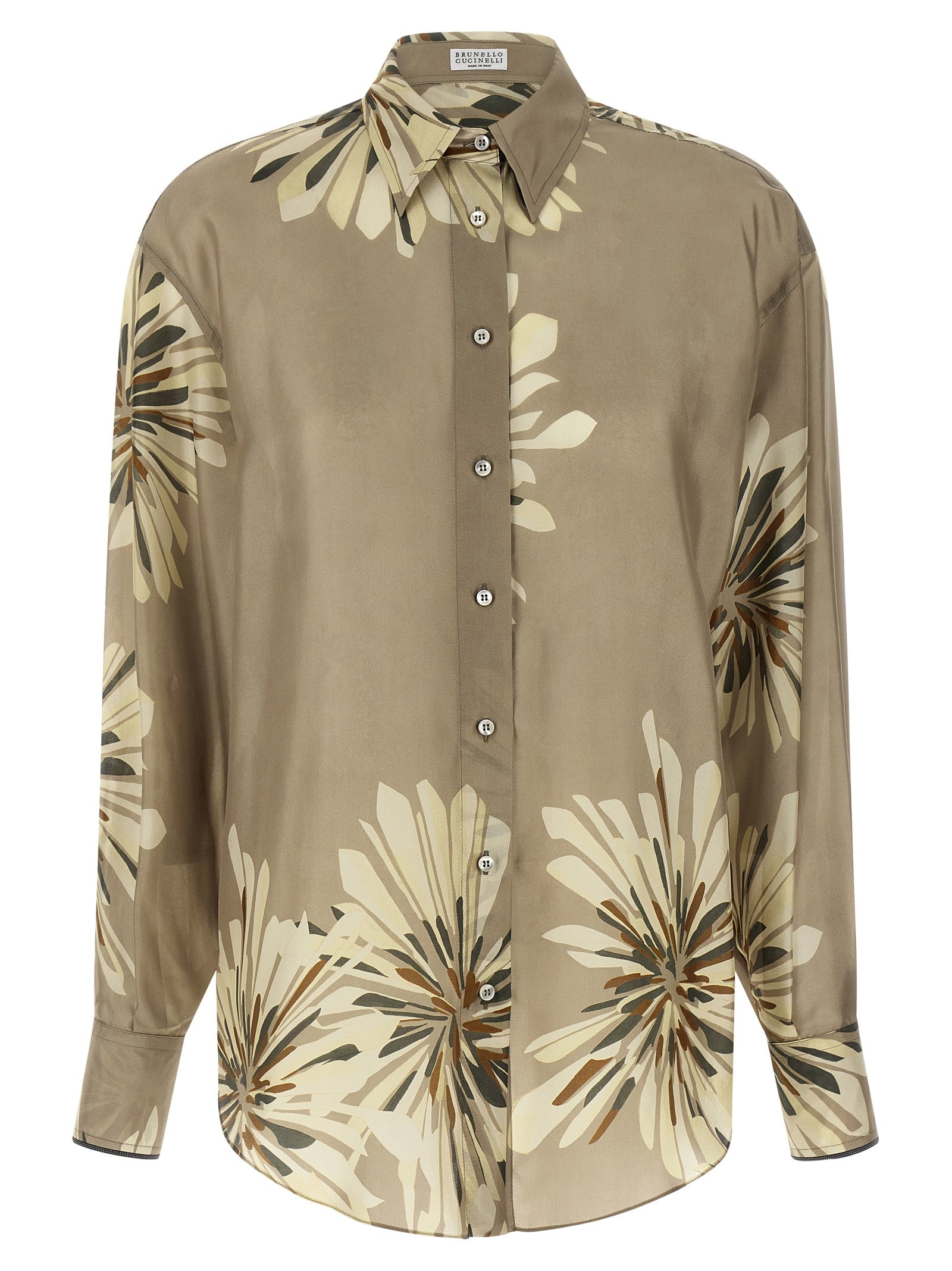 Brunello Cucinelli Floral Patterned Shirt
