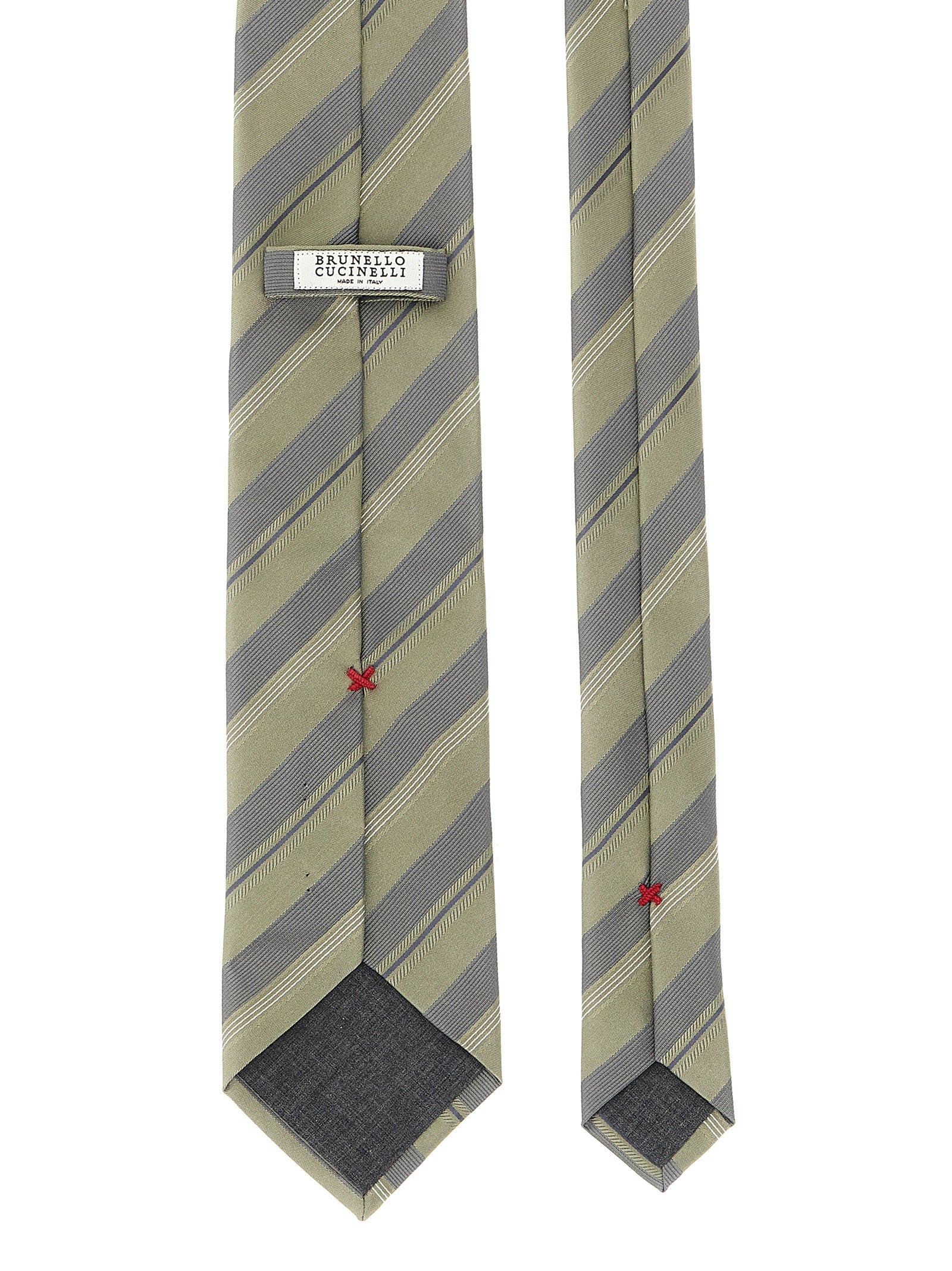 Brunello Cucinelli Operated Stripe Tie