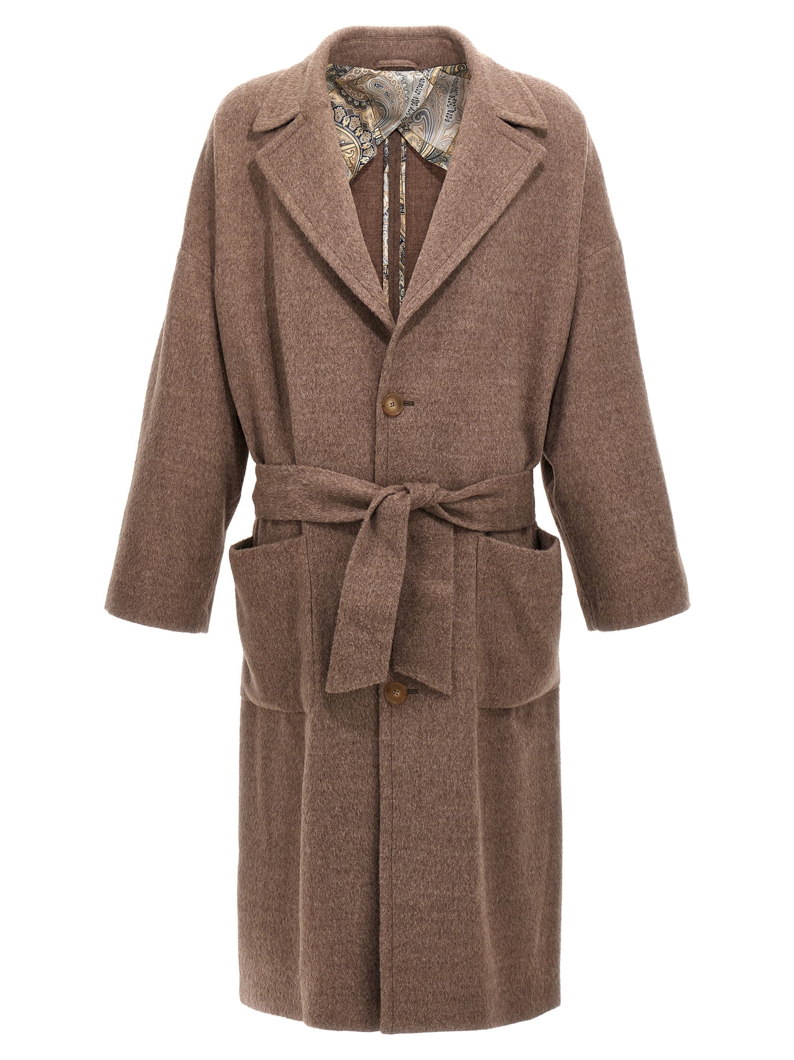 Etro Single-Breasted Wool Coat