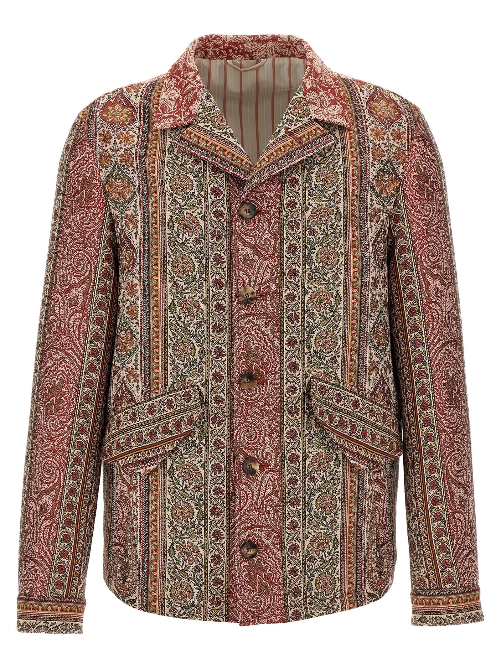 Etro Balmacaan Neck Overshirt