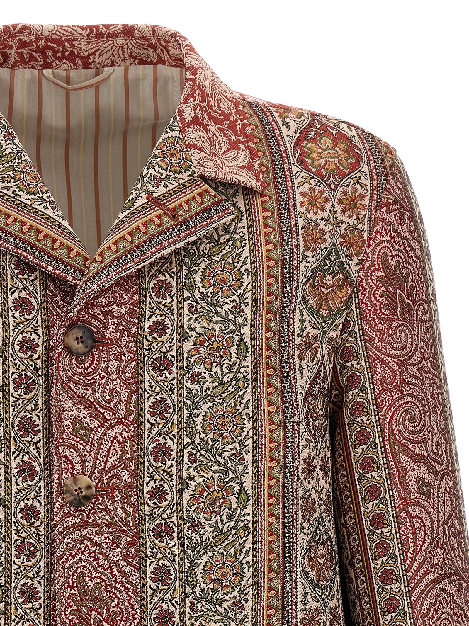 Etro Balmacaan Neck Overshirt