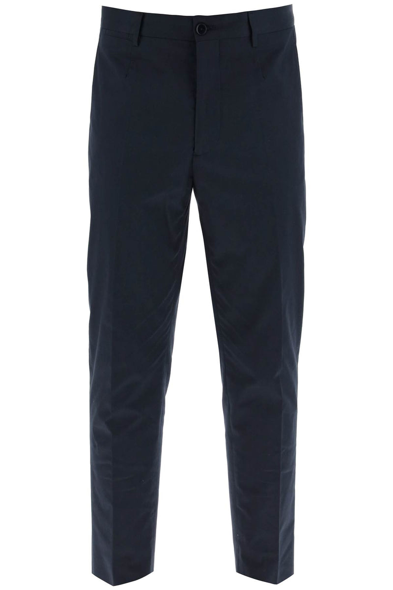 Etro Cropped Chino Pants Blue