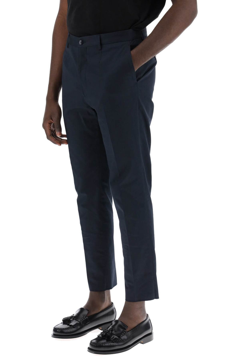 Etro Cropped Chino Pants Blue