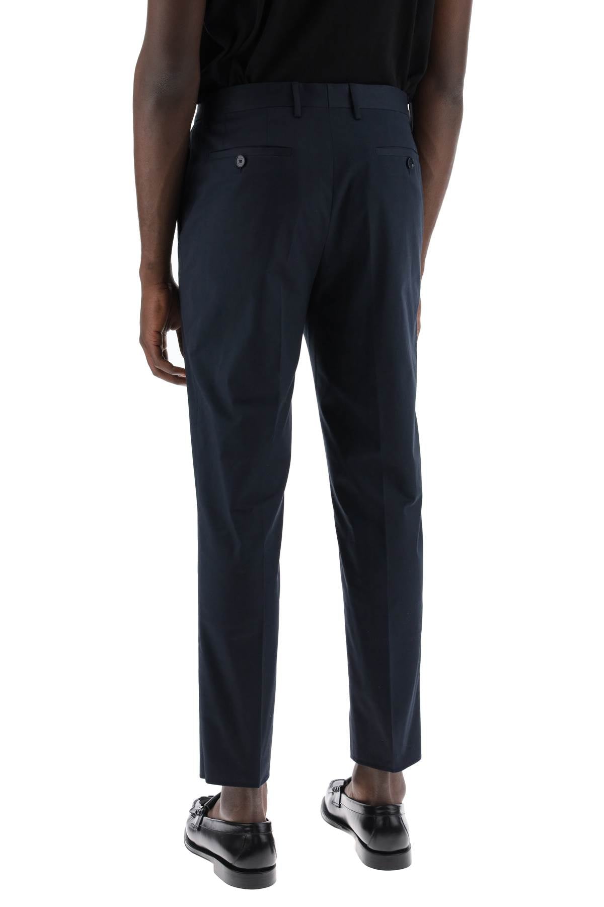 Etro Cropped Chino Pants Blue