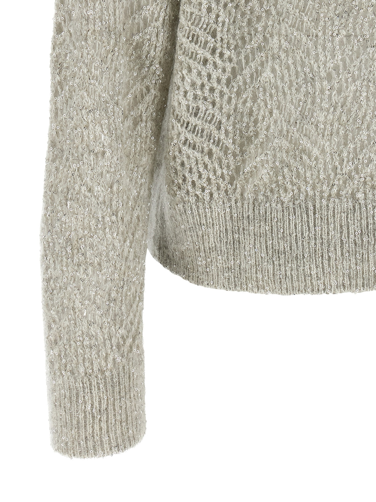 Brunello Cucinelli 'Dazzling Abstract Leaf' Sweater