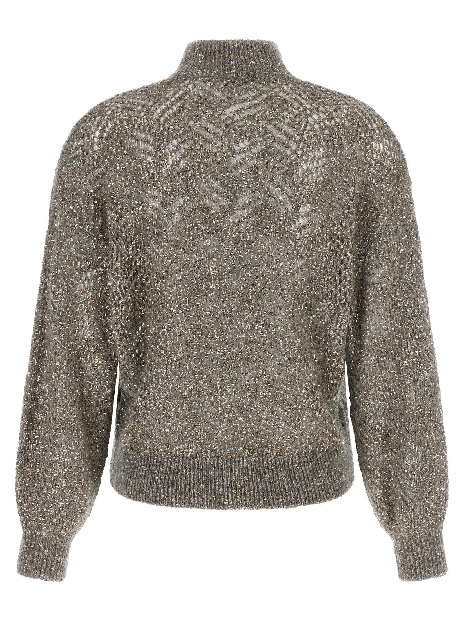 Brunello Cucinelli 'Dazzling Abstract Leaf' Sweater