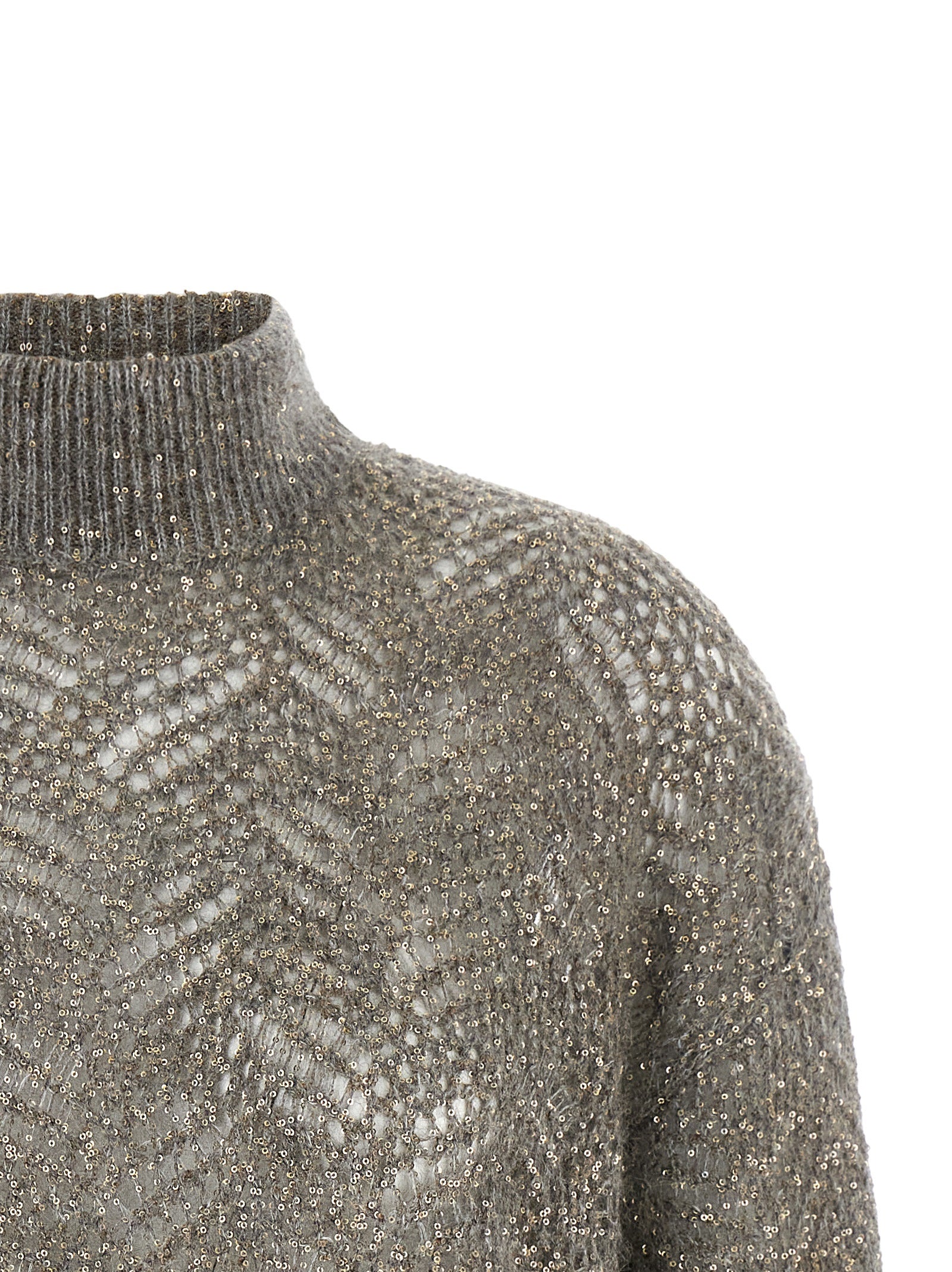 Brunello Cucinelli 'Dazzling Abstract Leaf' Sweater