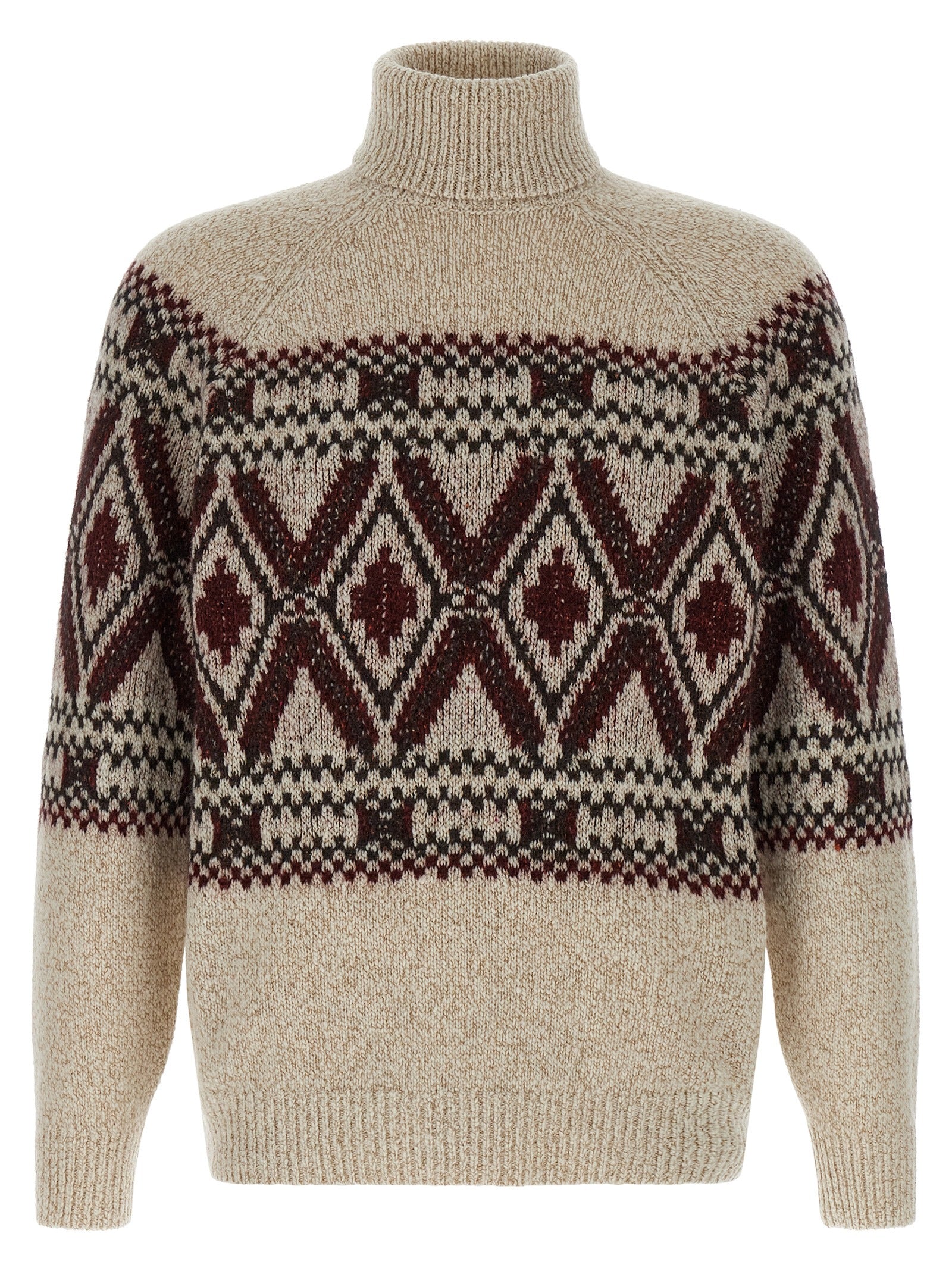Brunello Cucinelli 'Geometric Jacquard' Sweater