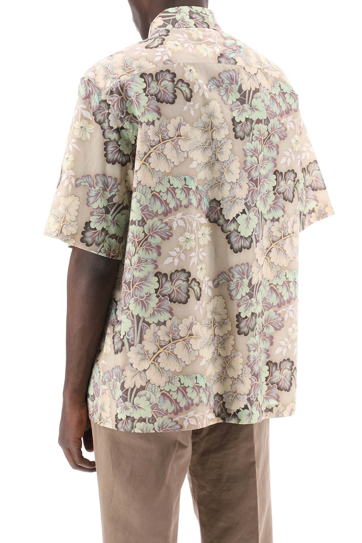 Etro Short-Sleeved Floral Shirt Neutral