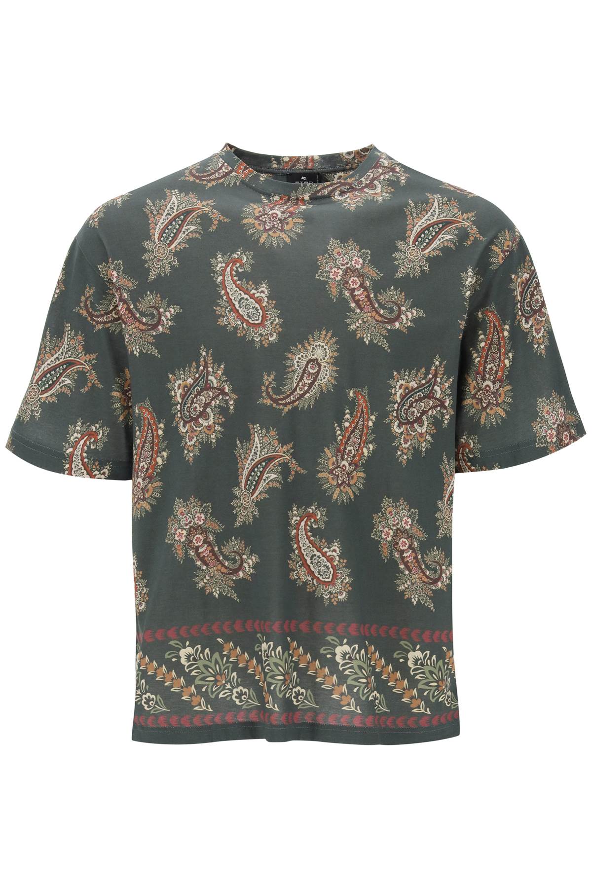 Etro T-Shirt Girocollo Con Stampa Paisley