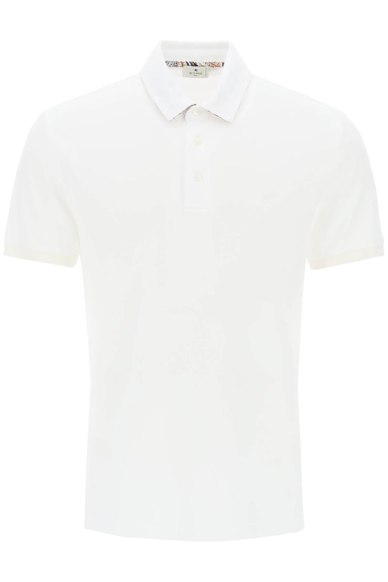 Etro Regular Fit Polo Shirt White