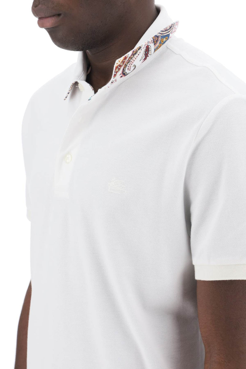 Etro Regular Fit Polo Shirt White