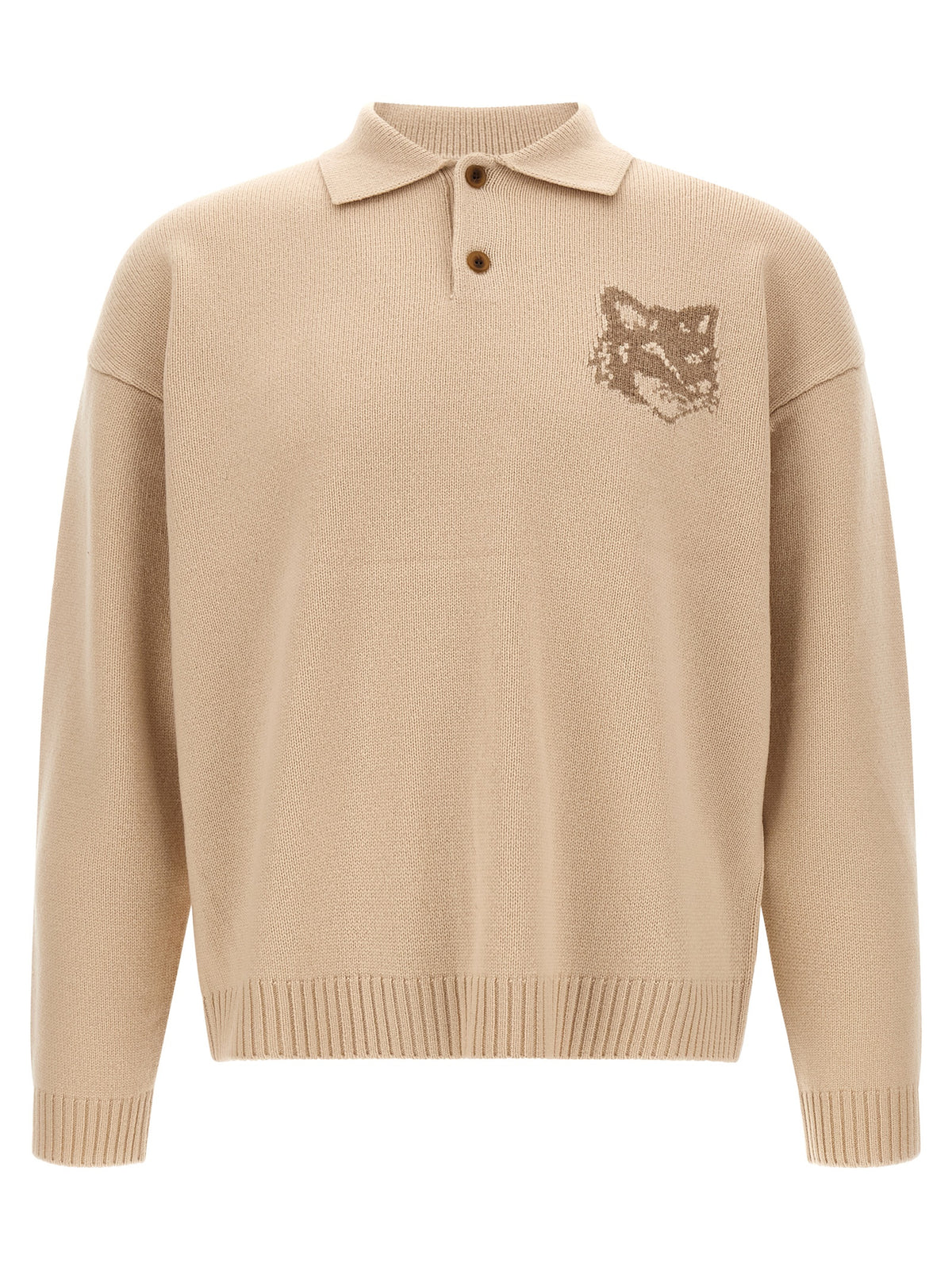 Maison Kitsune 'Fox Head Intarsia' Sweater
