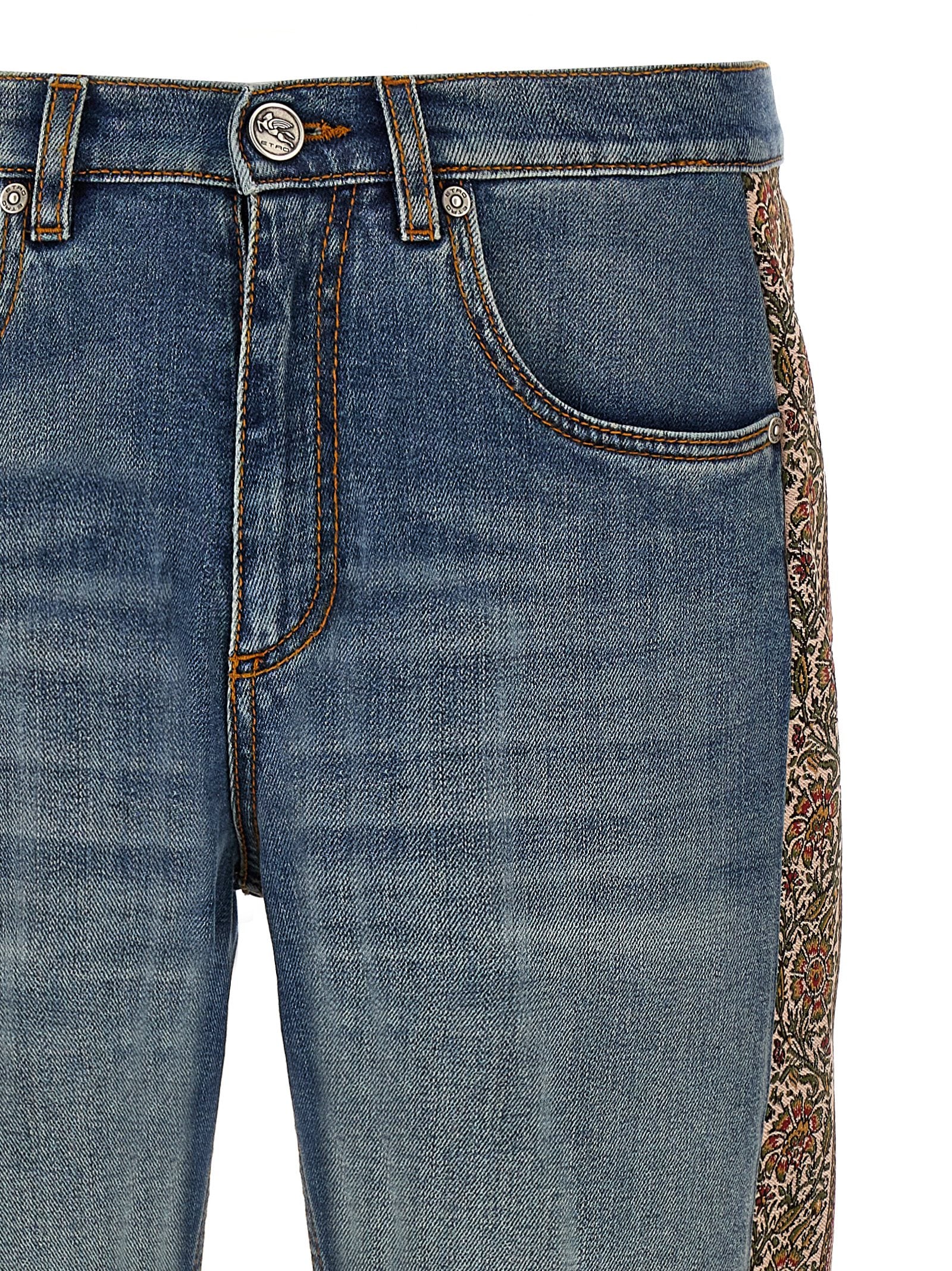 Etro Decorative Band Jeans