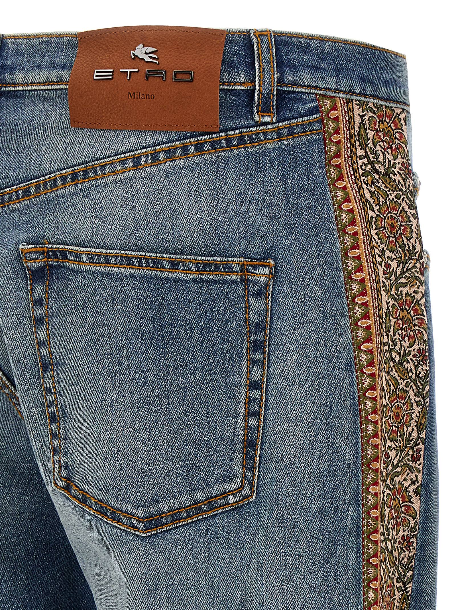 Etro Decorative Band Jeans