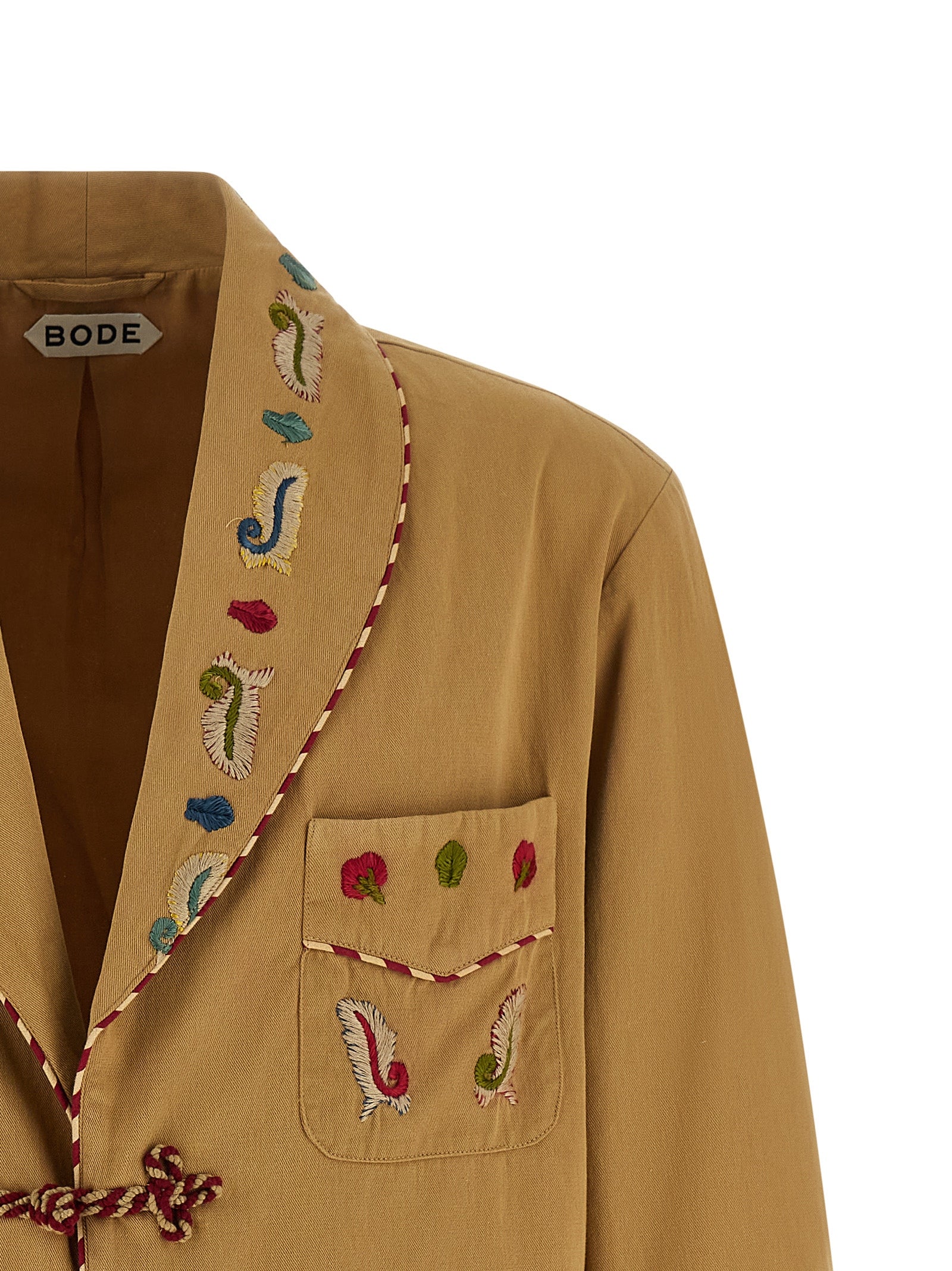 Bode 'Feather Runner Smoking' Blazer