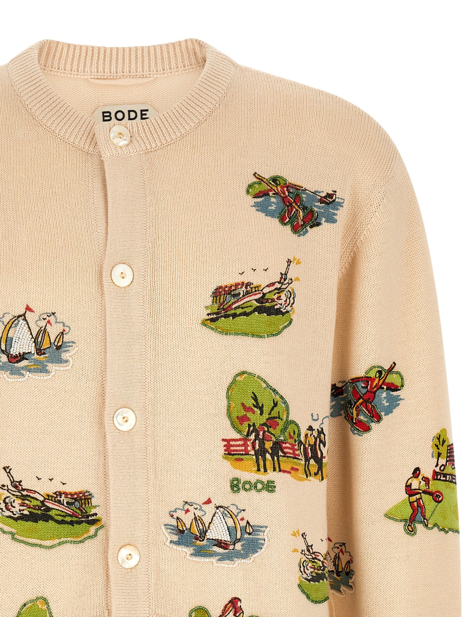 Bode 'Beaded Camp' Cardigan