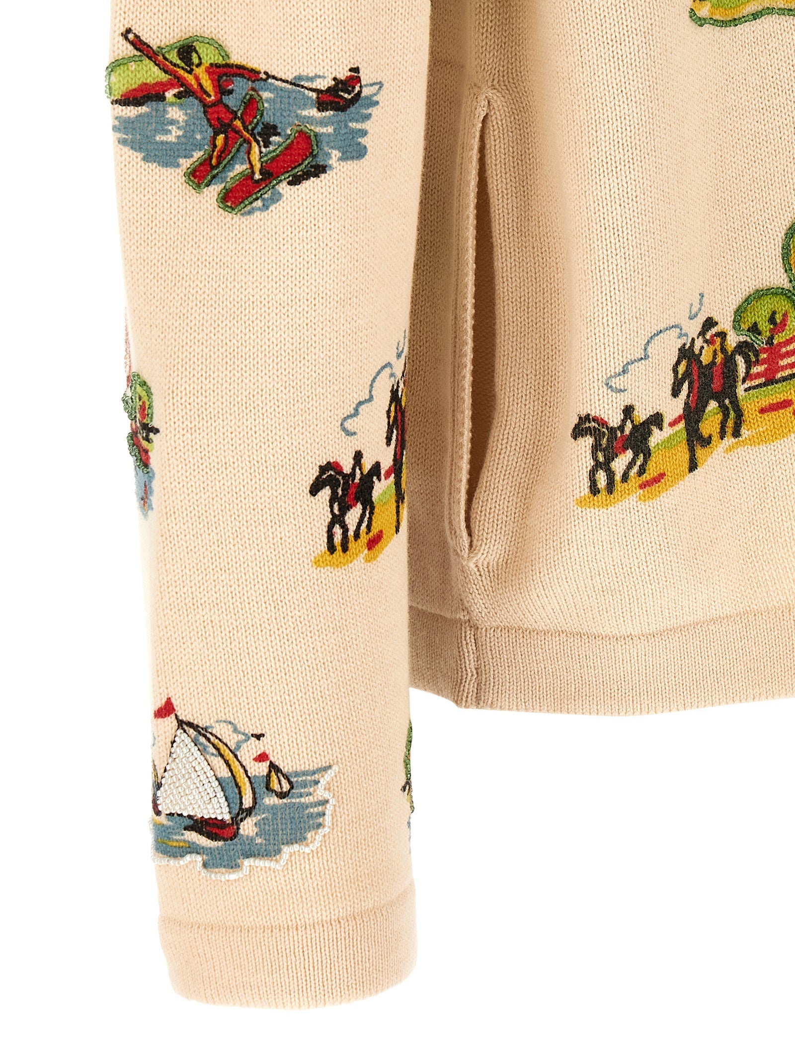 Bode 'Beaded Camp' Cardigan