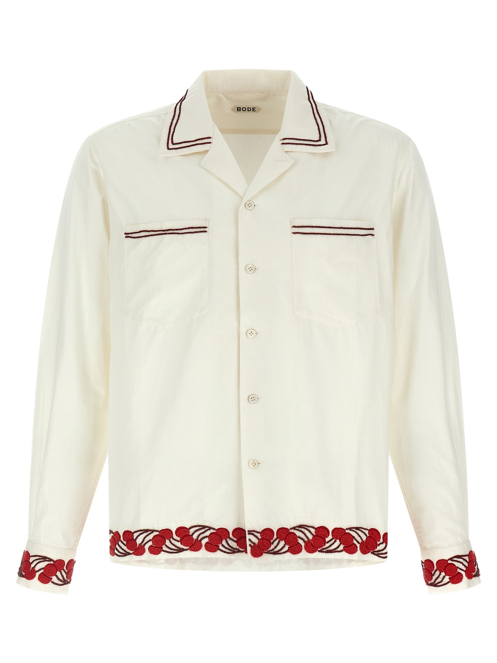 Bode 'Cherry Lane Beaded' Shirt