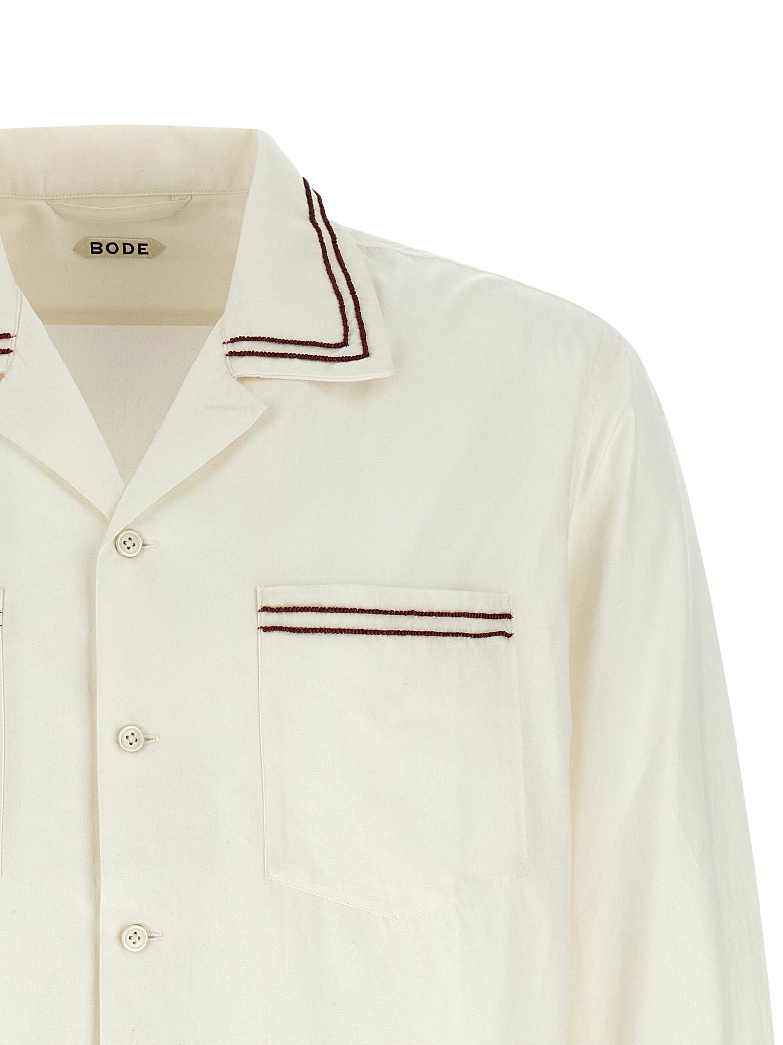 Bode 'Cherry Lane Beaded' Shirt