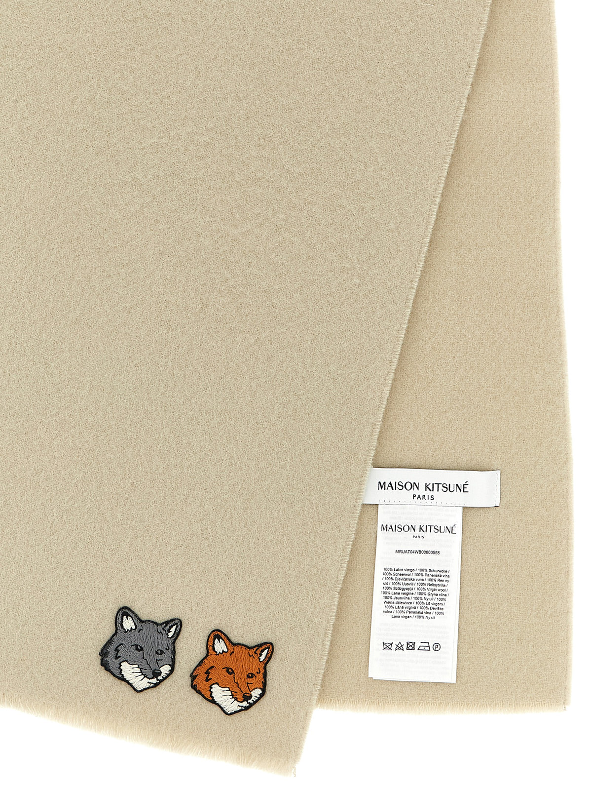 Maison Kitsune 'Double Fox Head' Scarf