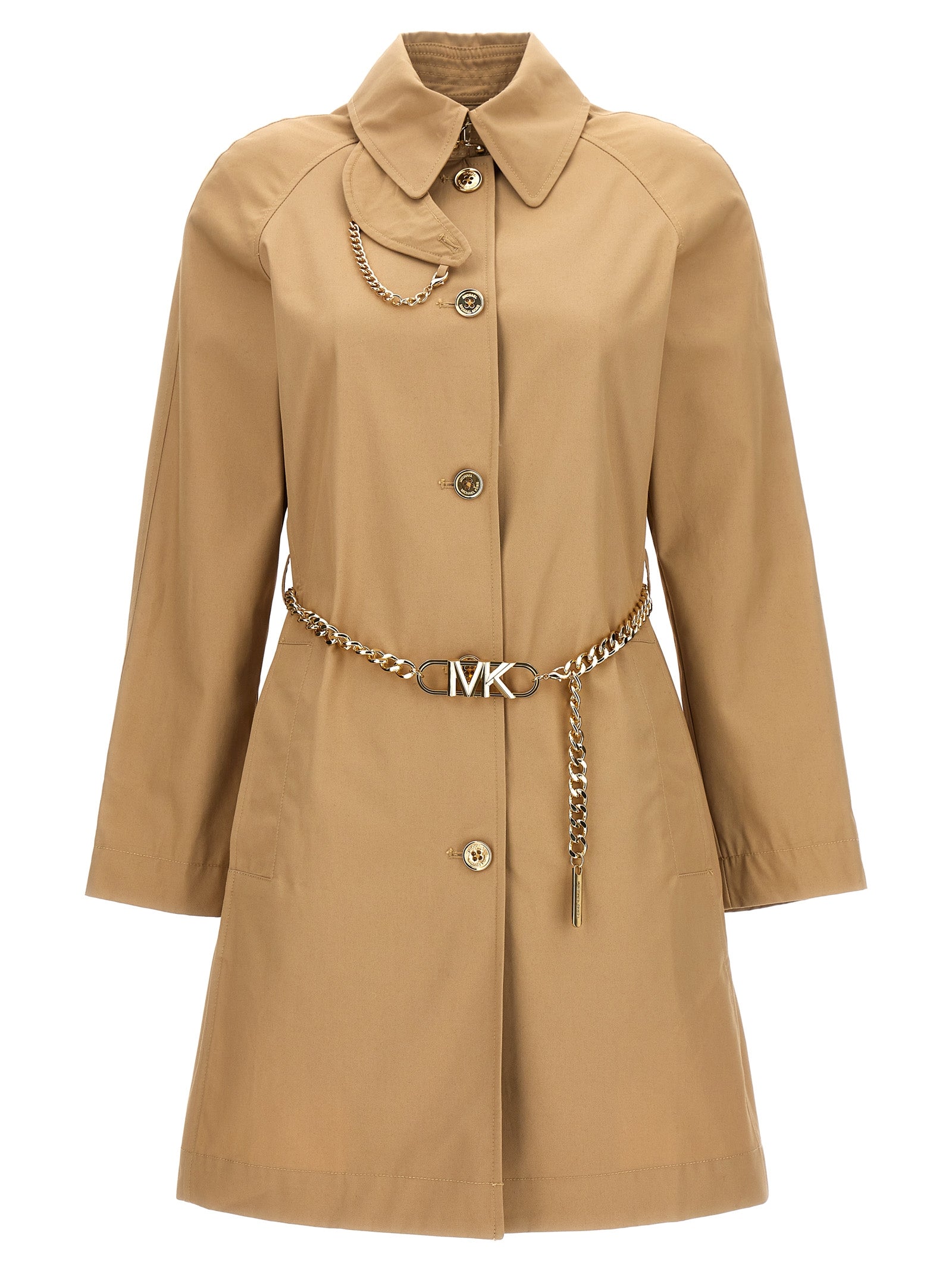 Michael Michael Kors Chain Belt Trench Coat