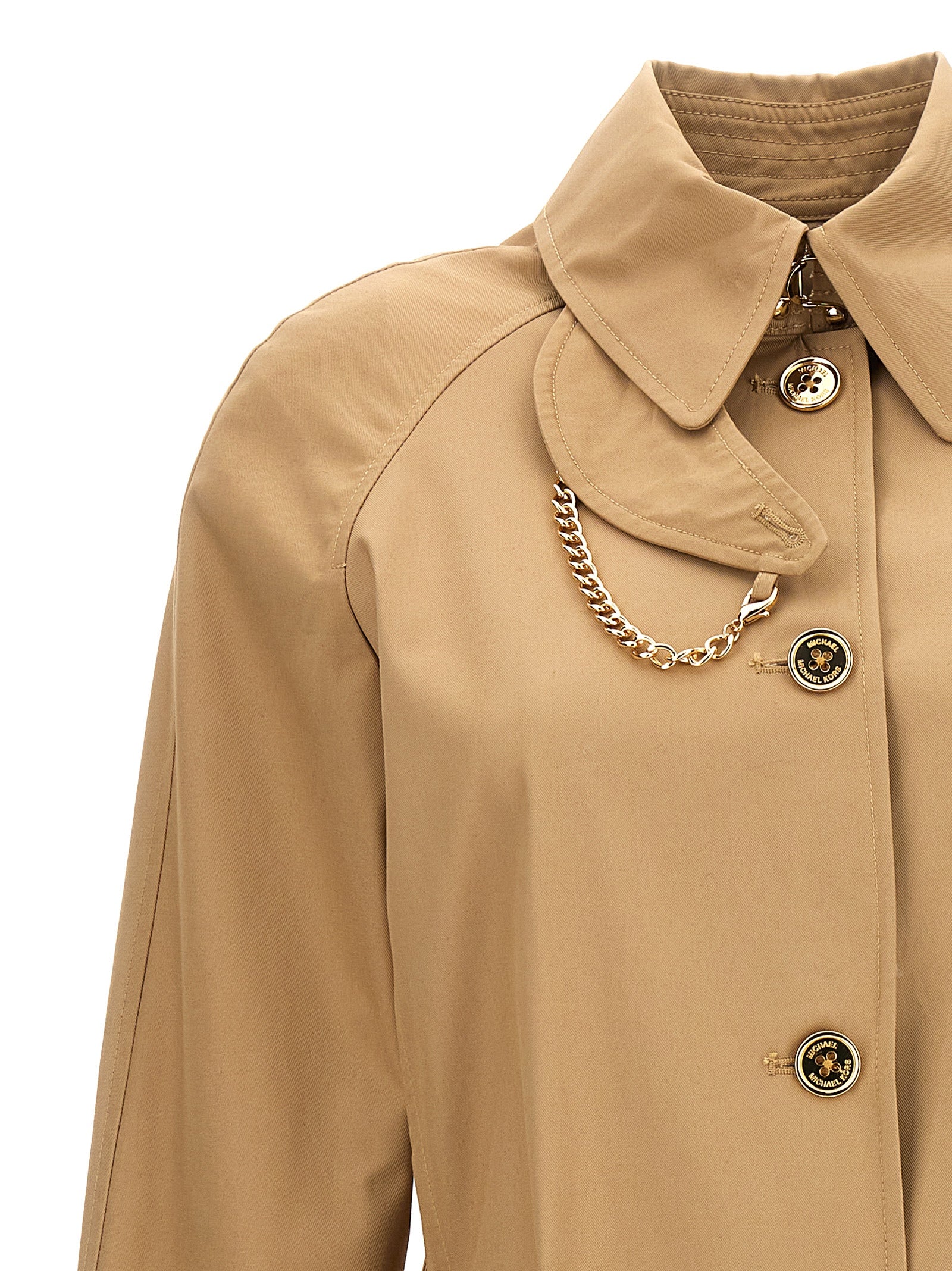 Michael Michael Kors Chain Belt Trench Coat